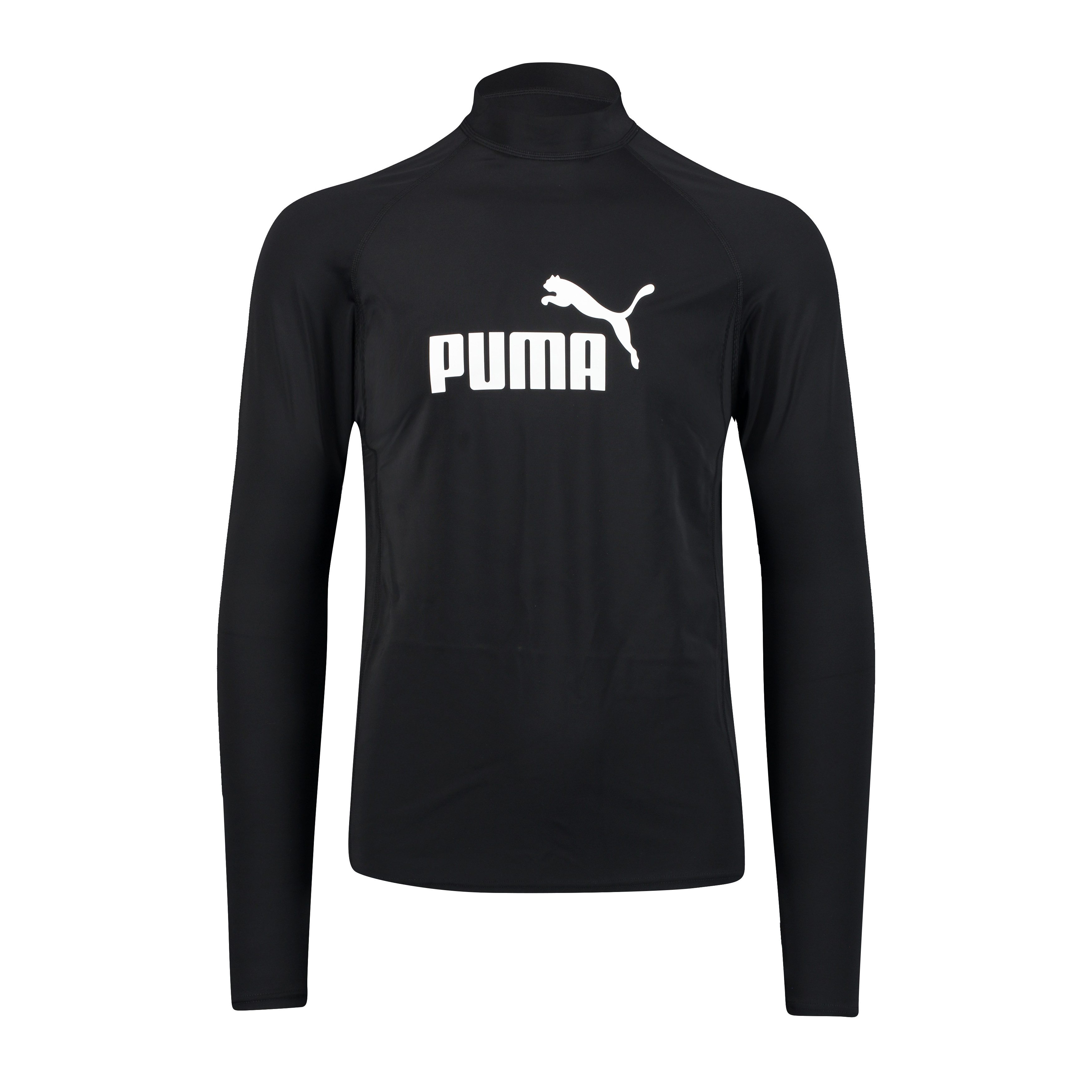 PUMA Rash Guard PUMA SWIM MEN LONG SLEEVE RASH GUARD mit kleinem Stehkragen, lange Ärmel