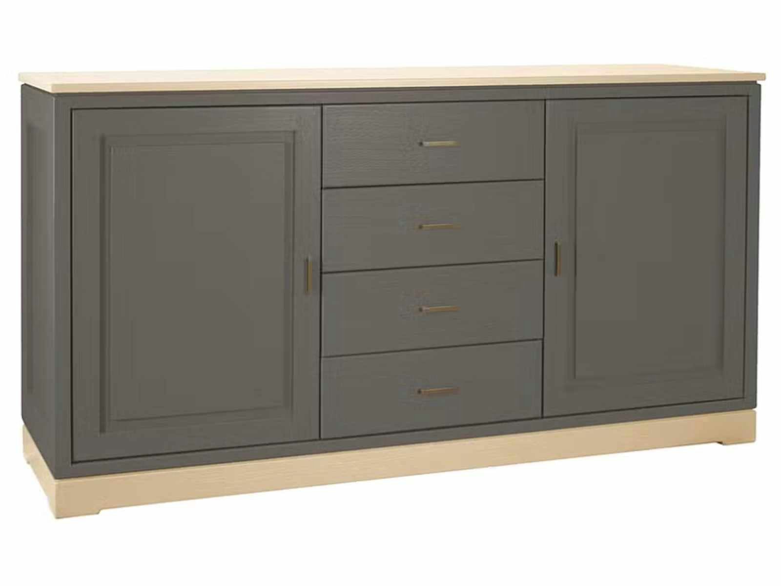 Casamia Sideboard Sideboard Casaventi 2-türig mit 4 Schubladen Pinie Massivholz