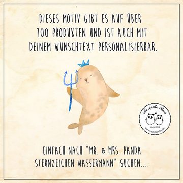 Mr. & Mrs. Panda Dekokissen Sternzeichen Wassermann - Weiß - Geschenk, Kissen, Aszendent, Dekokis, Weiches Mikrofaser