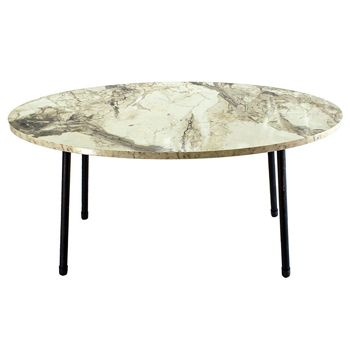 en.casa Couchtisch (1-St), oval, Metallbeine, pflegeleichte Melaminoberfläche 89322086