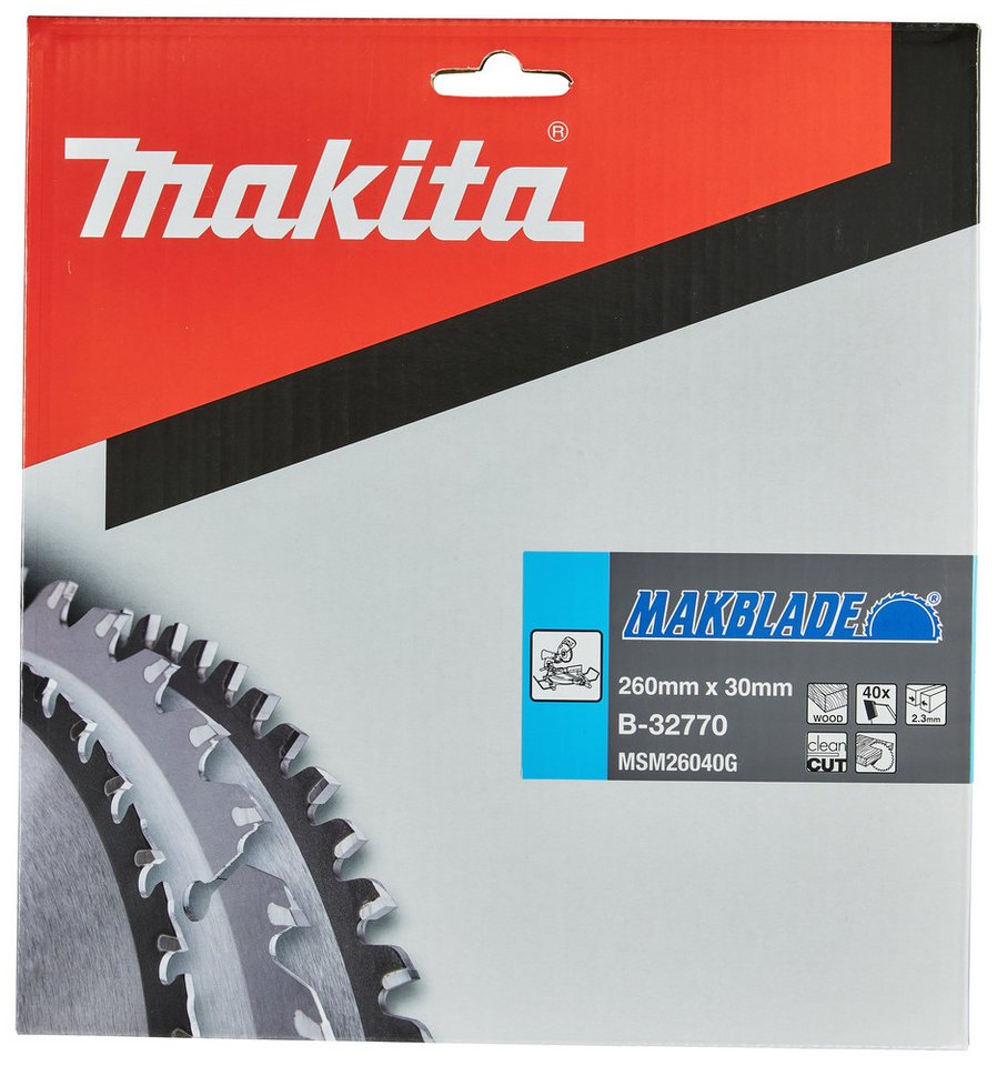 Thumbnail - Makita Werkzeug GmbH Sägeblatt Makita MAKBLADE Sägeb. 260x30x40Z MAKBLADE Sägeb. 260x30x40Z B-32770