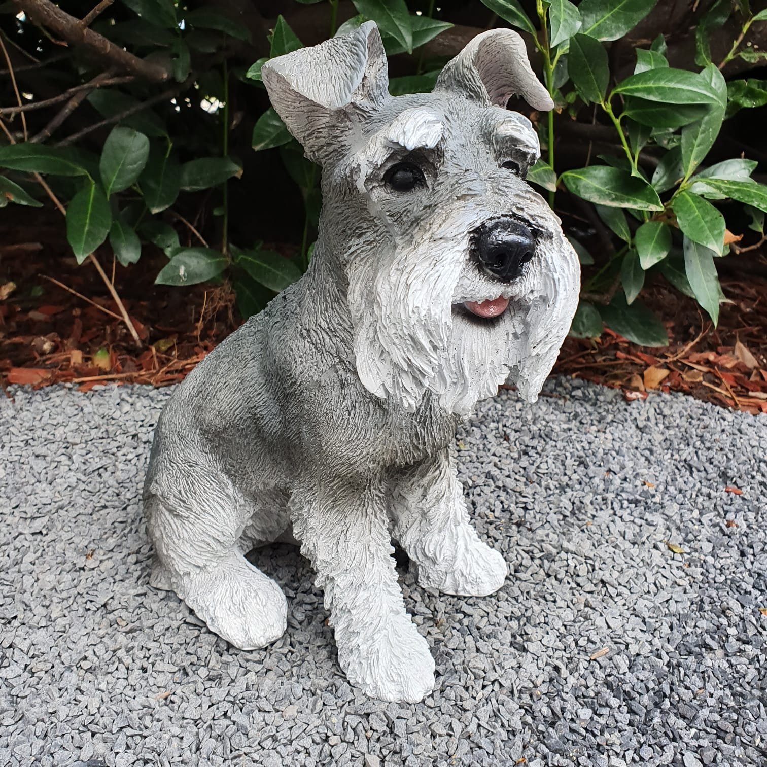 Aspinaworld Gartenfigur Zwergschnauzer Figur 31 cm wetterfest