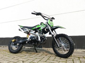 KXD Dirt-Bike 125cm Dirtbike Pitbike KXD 607 4Takt Automatik 14/12 Enduro Cross Grün