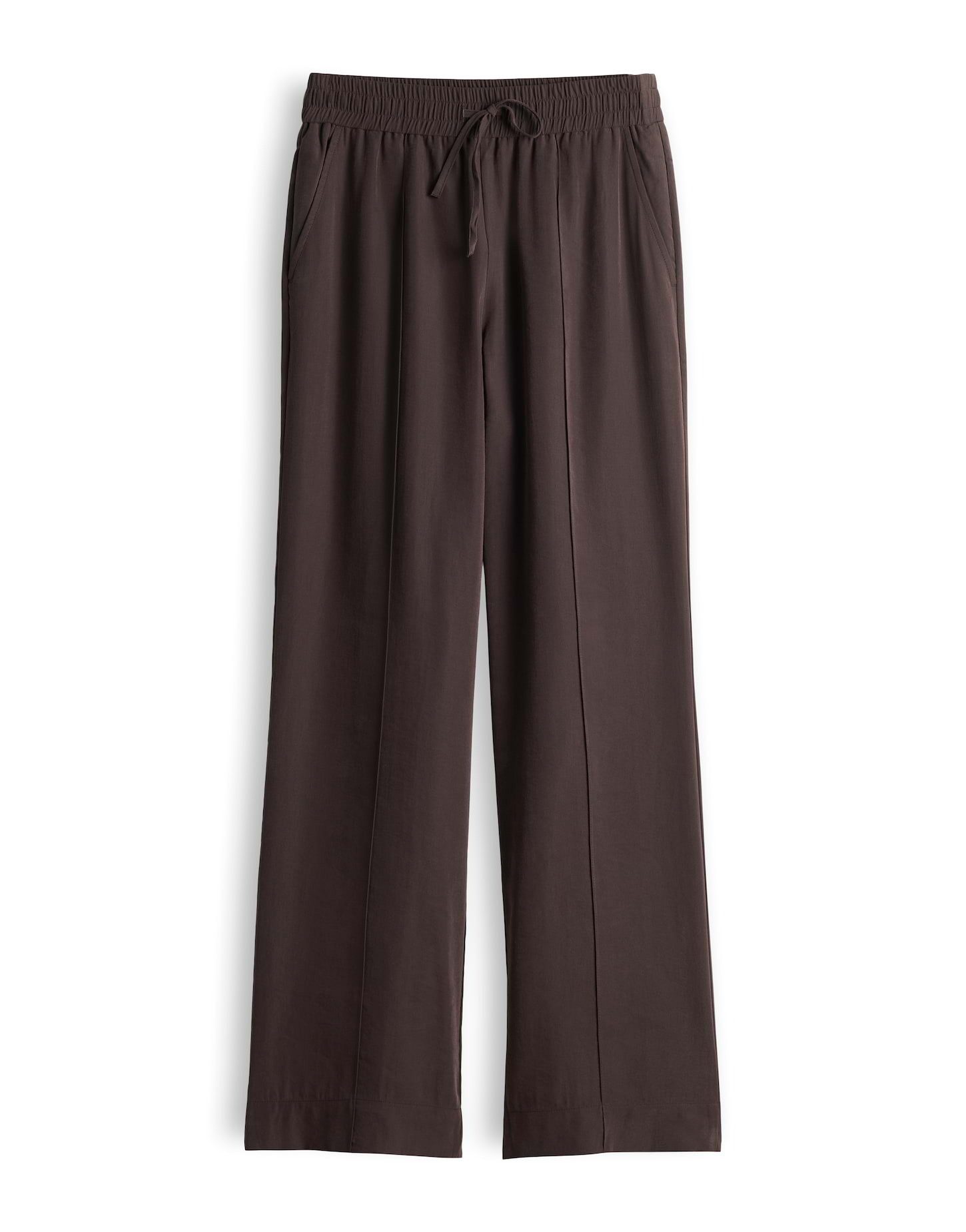 OPUS Stoffhose MAROU FRENCH Wide Leg Pants aus Cotton Modal Twill schräge Eingrifftaschen