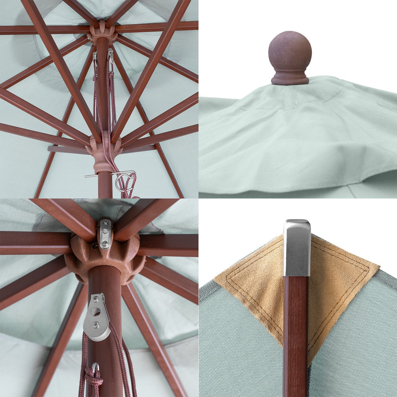 anndora-sonnenschirm Sonnenschirm 3 Meter rund Olefin, günstig online kaufen