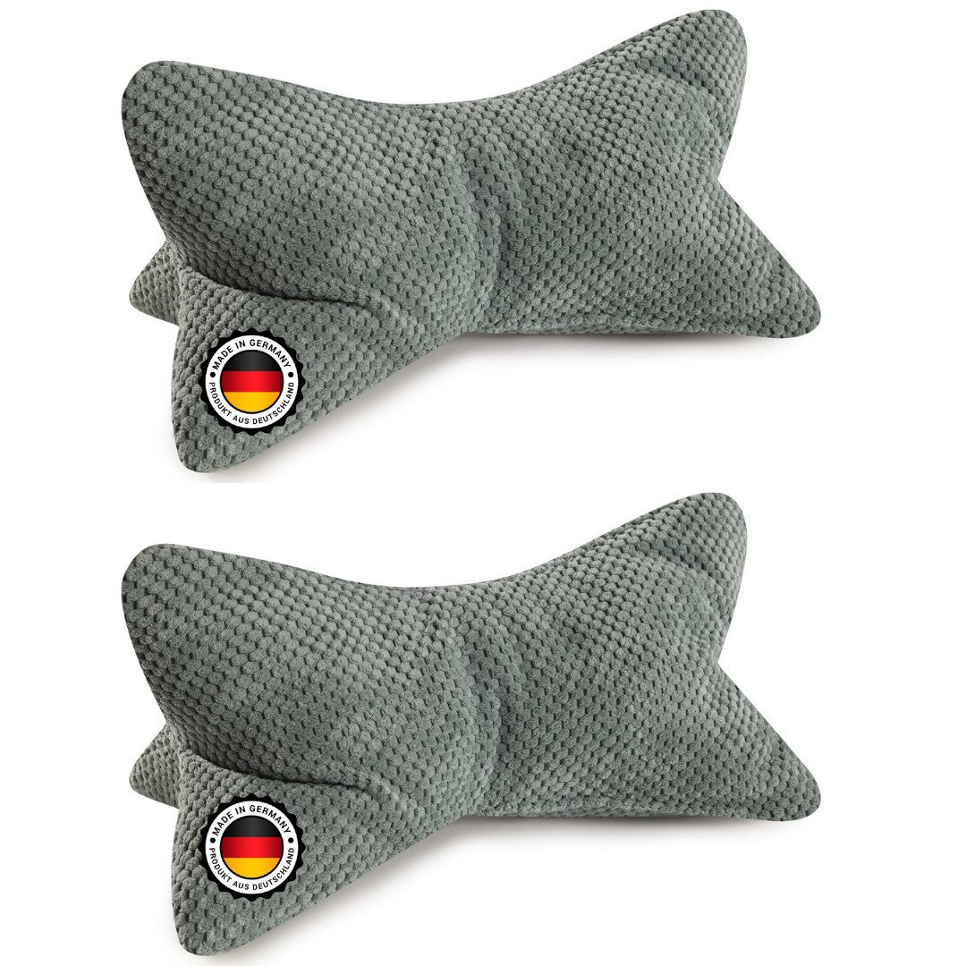 Bonvionn Dekokissen Zwei Ole Leseknochen, ergonomische Form für Nacken- oder Lendenstütze Flexible Stütze