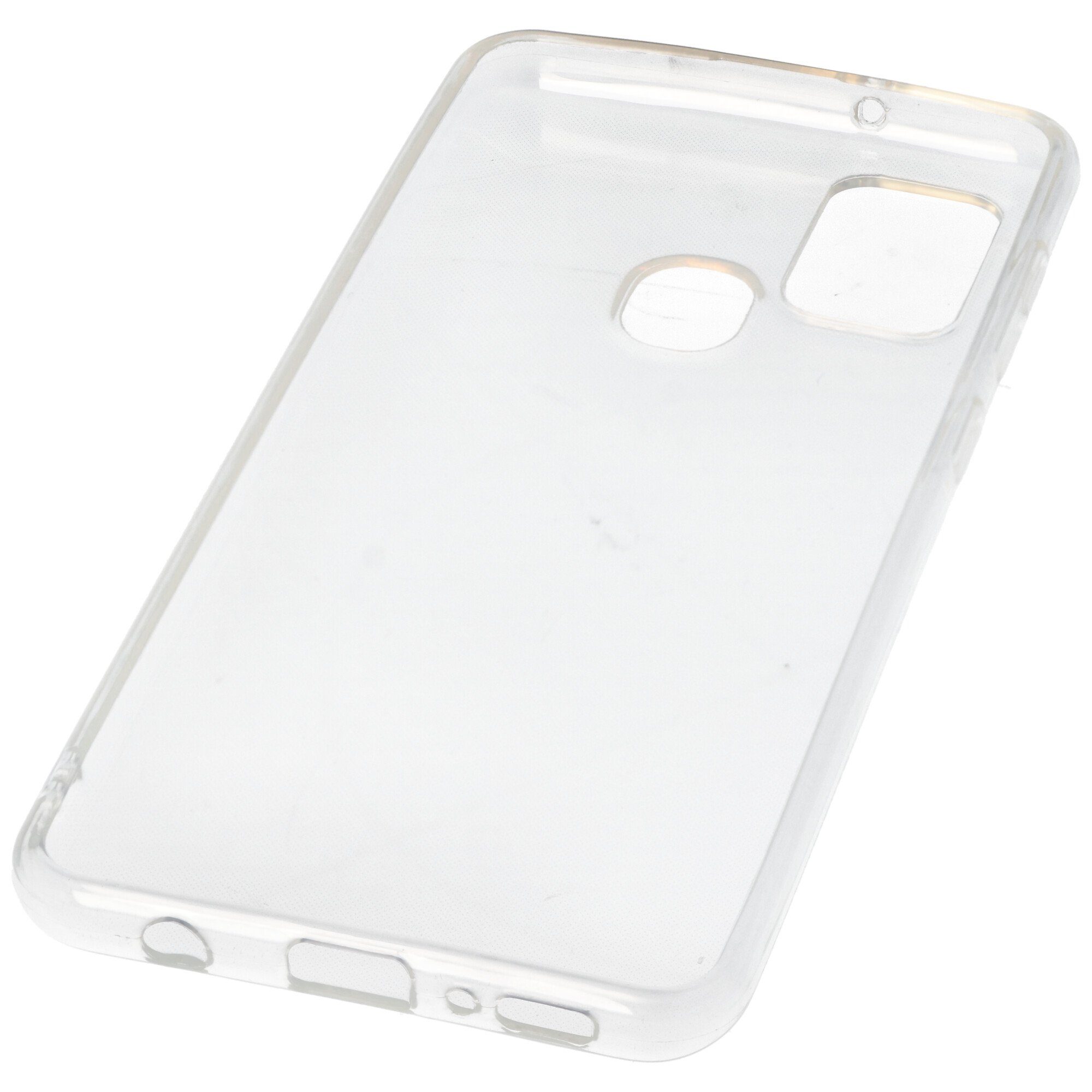 AccuCell Smartphone-Hülle Hülle passend für Samsung Galaxy A21 S - transparente Schutzhülle, An