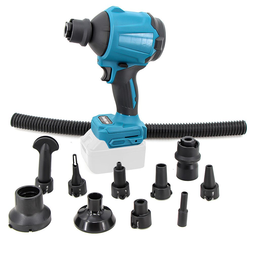 PODOFO Akku-Gebläse Akku-Gebläse Bürstenloser Turbo-Jet-Lüfter Tragbarer Akku-Laubbläser, (10 St), Batterien nicht im Lieferumfang enthalten