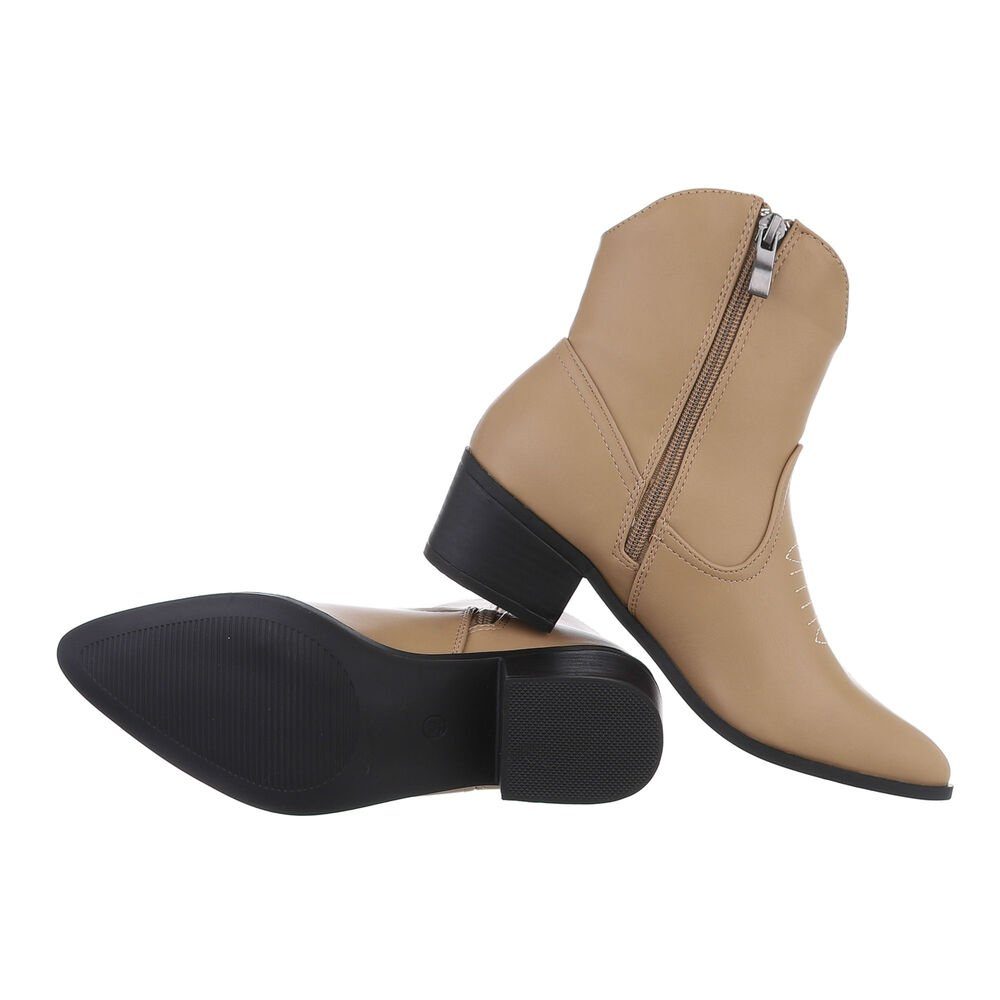 Ital-Design Damen Cowboyboots Western Westernstiefelette (85136080) Blockab günstig online kaufen