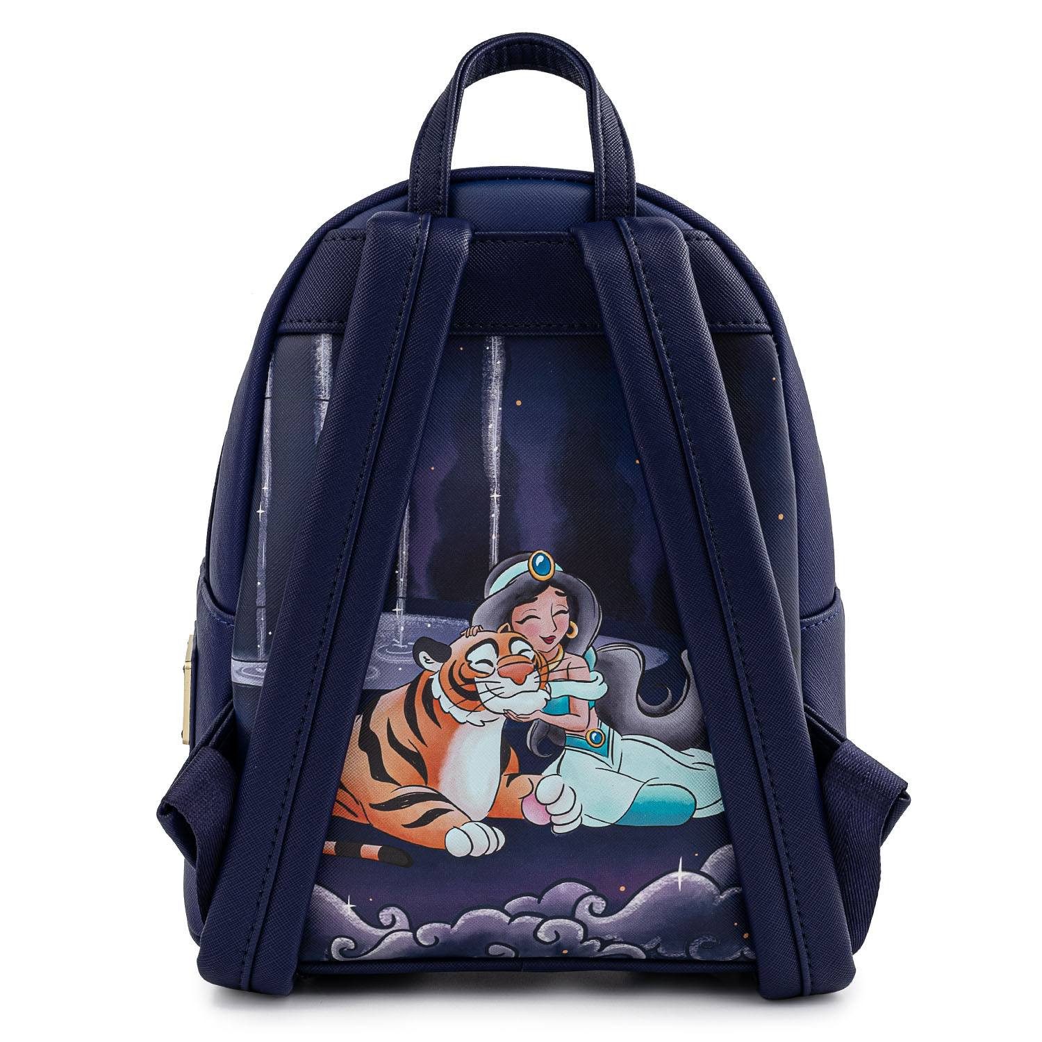 Loungefly Minirucksack Aladdin by Loungefly Rucksack Jasmine Castle (1-tlg), hochwertig und detailliert