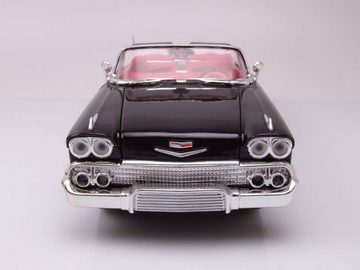Motormax Modellauto Chevrolet Impala Convertible 1958 schwarz Modellauto 1:18 Motormax, Maßstab 1:18