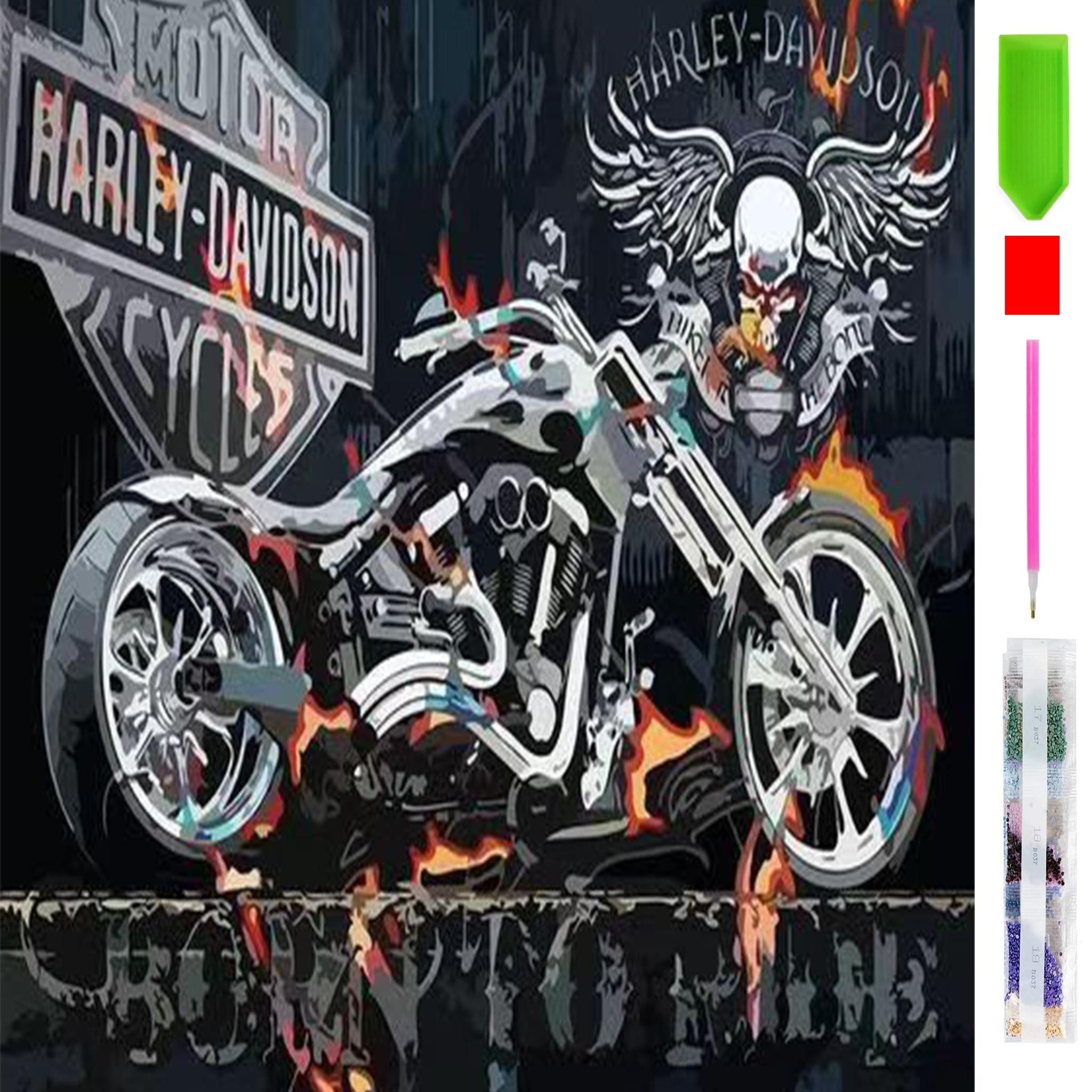 LA CUTE Malen nach Zahlen 5d Diamond Painting Motorrad Malen nach Zahlen 30 günstig online kaufen