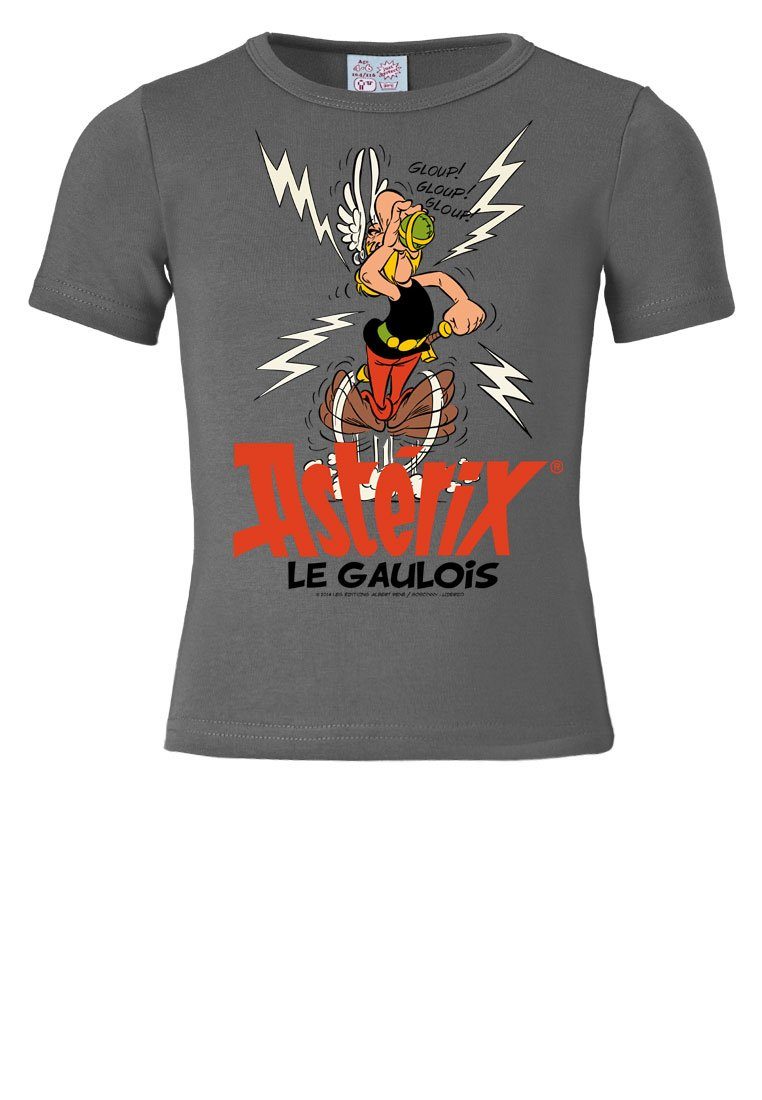 LOGOSHIRT T-Shirt mit Asterix Der Frontdruck Gallier