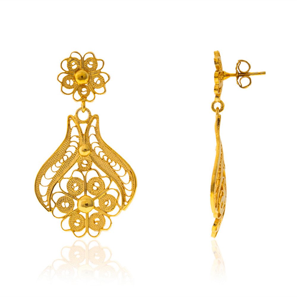 Cavill Ohrring-Set Elegante 925 Sterling Silber Ohrringe, vergoldet, 43 mm günstig online kaufen