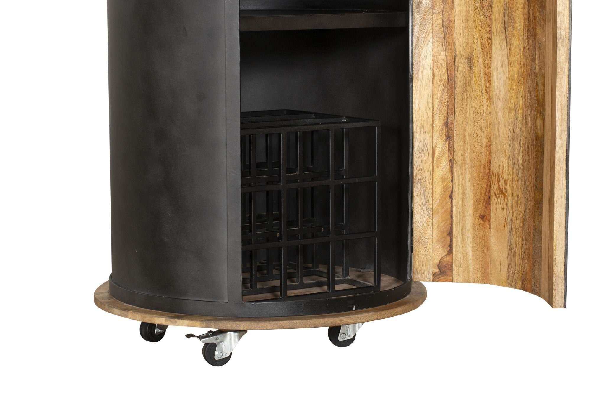 INTERIA Home & Living Weinregal, Weinbar 155cm LUNI Bar Schrank Kommode Sideboard Holz