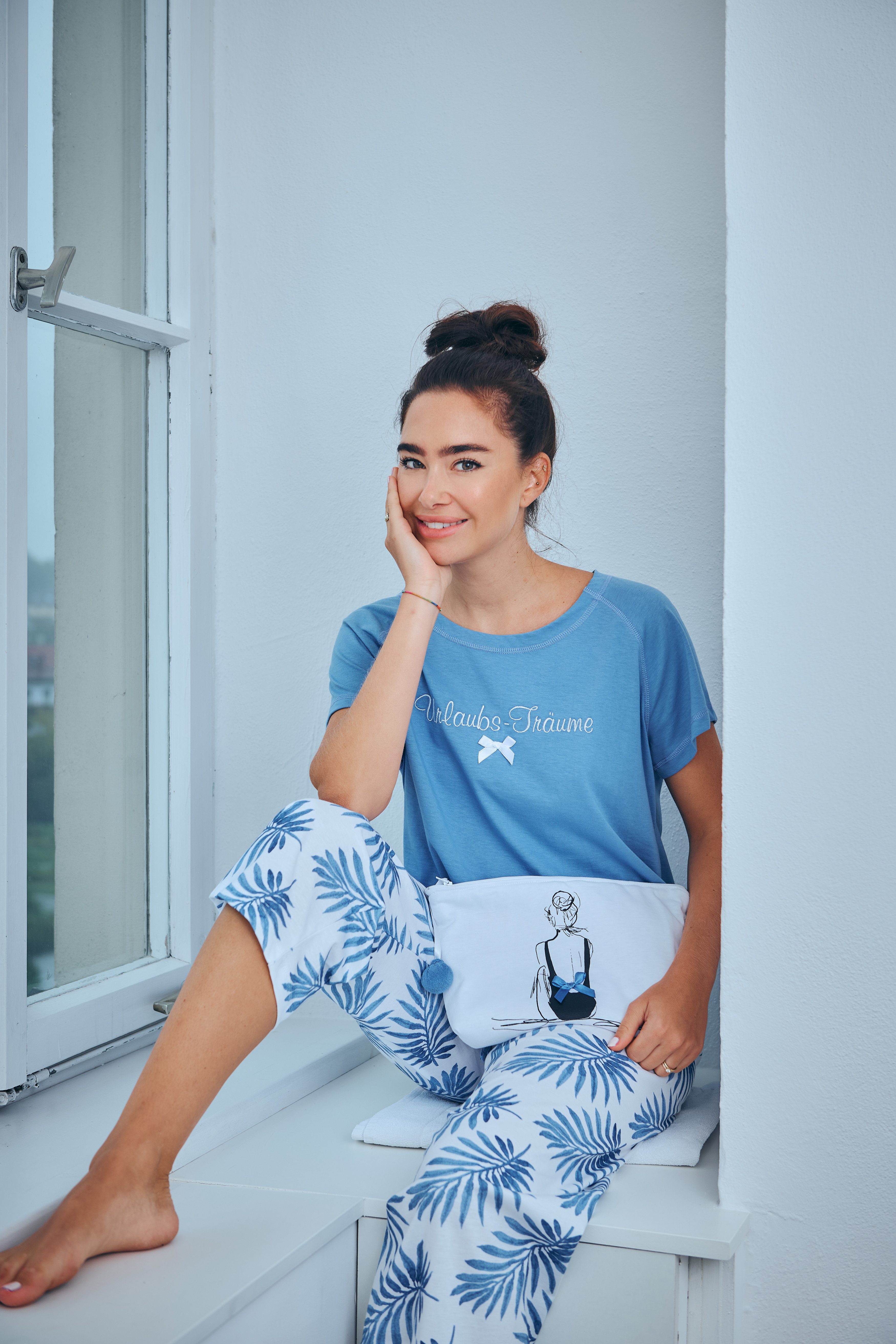 Louis & Louisa Capri-Pyjama Louis & Louisa Pyjama Capri "Urlaubs-Träume"