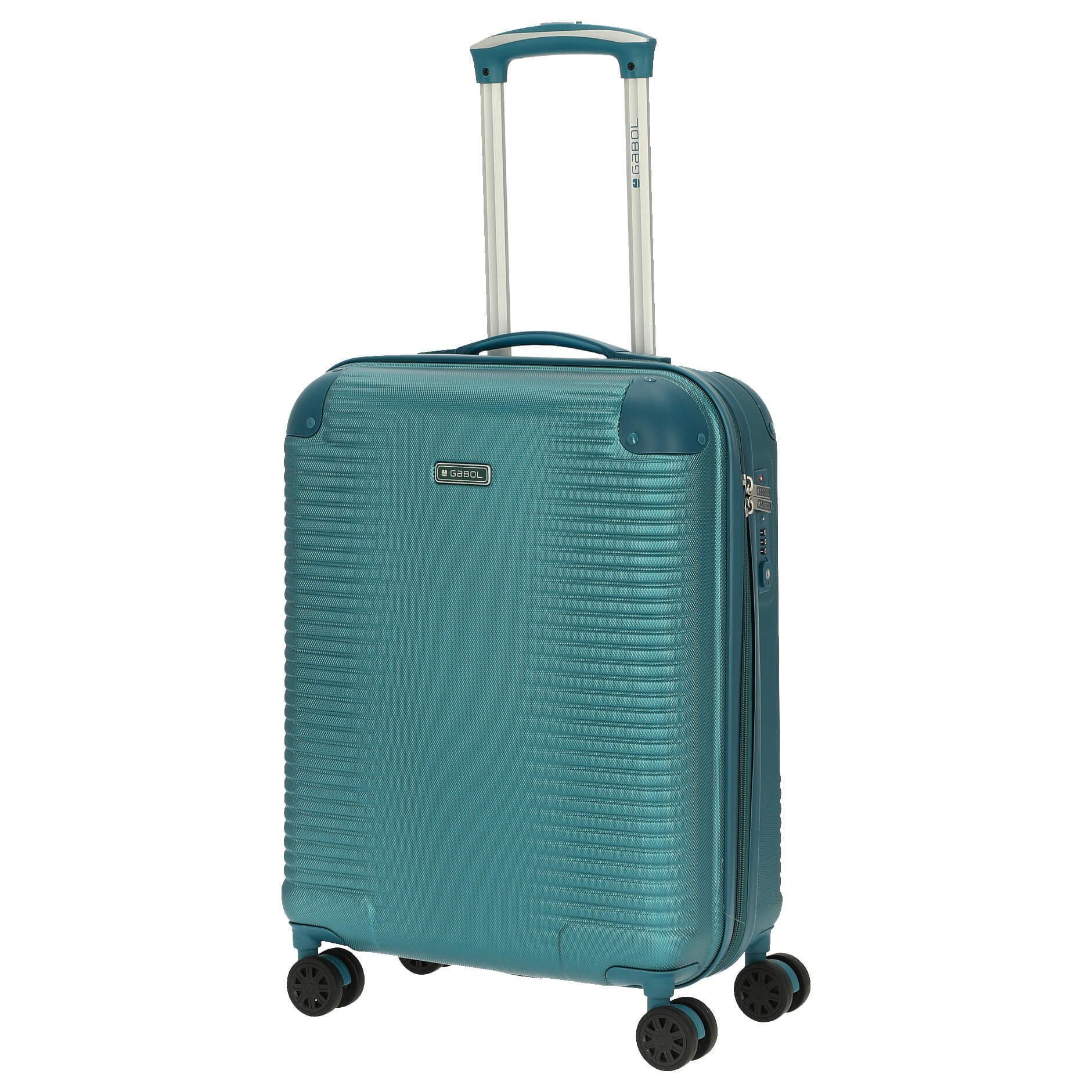 Gabol Handgepäck-Trolley Balance Rollen Rollen turquoise 4 4-Rollen-Kabinentrolley 55 cm, 