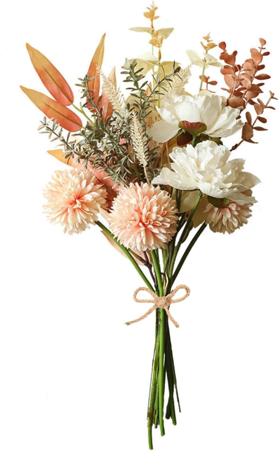 Kunstblumenstrauß Künstliche Pflanzen Blumen Deko Hortensien Seide Blumenarrangements, Diwzbyn, für Zuhause Blumenstrauß Hochzeit Garten Festival Dekor
