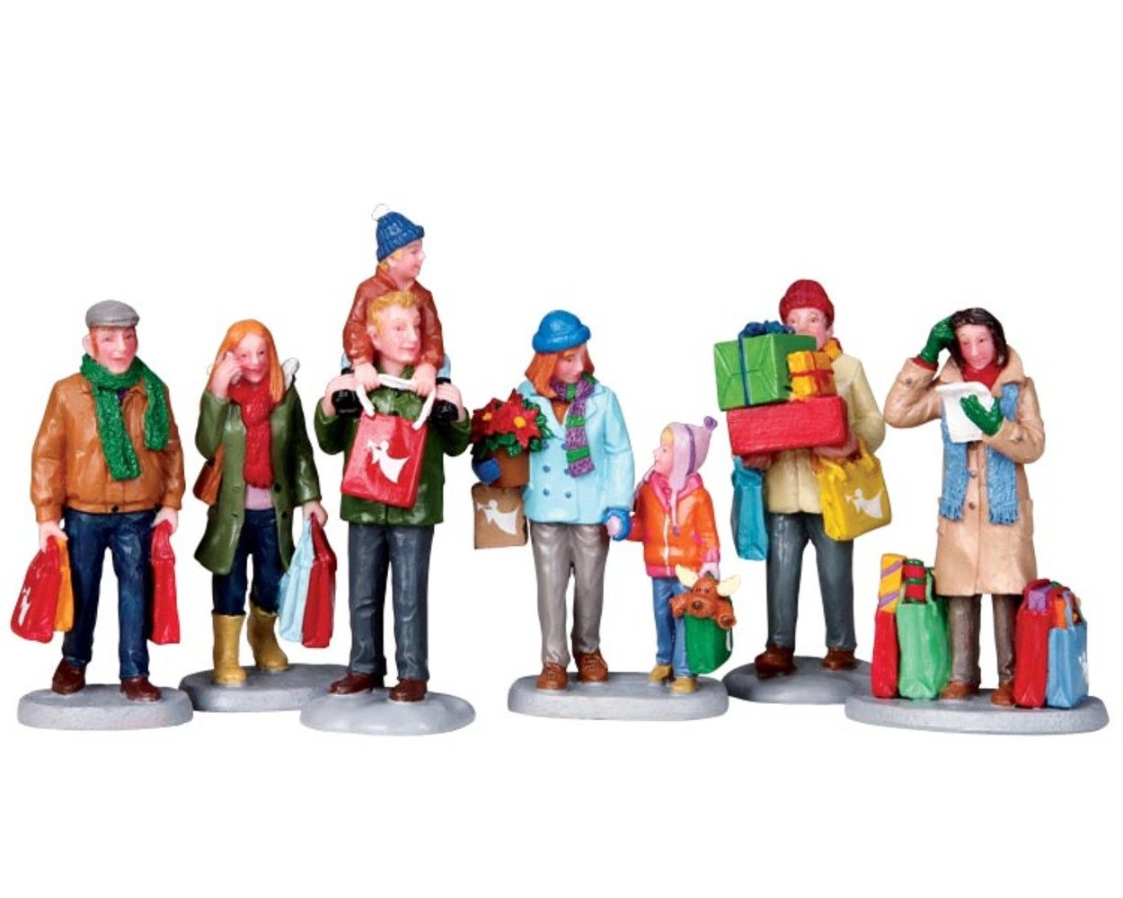 LeMax Weihnachtsdorf Holiday Shoppers 6-teiliges Figurenset 92683