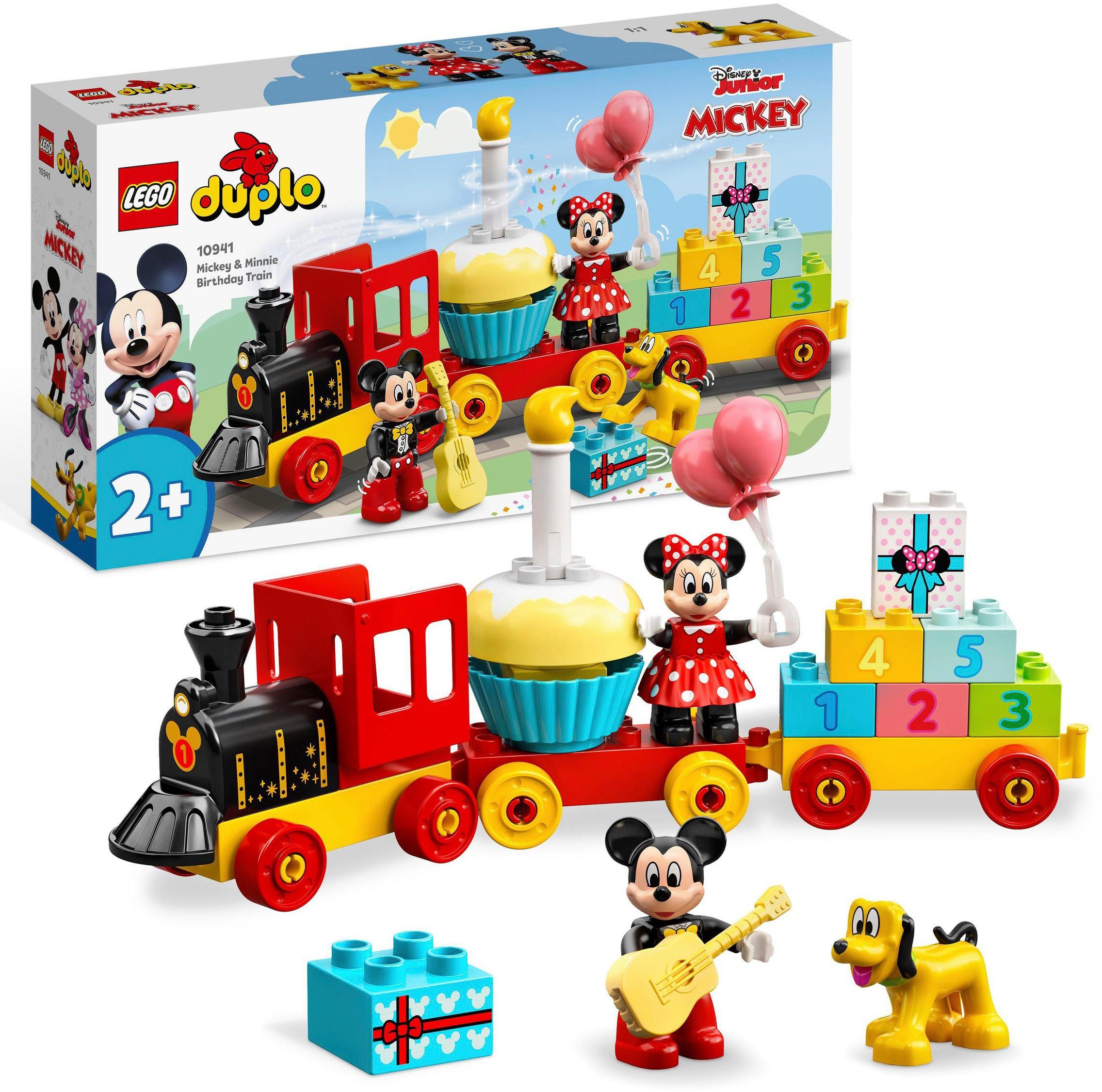 LEGO® Konstruktionsspielsteine Mickys und Minnies Geburtstagszug (10941), LEGO® DUPLO® Disney™, (22 St), Made in Europe