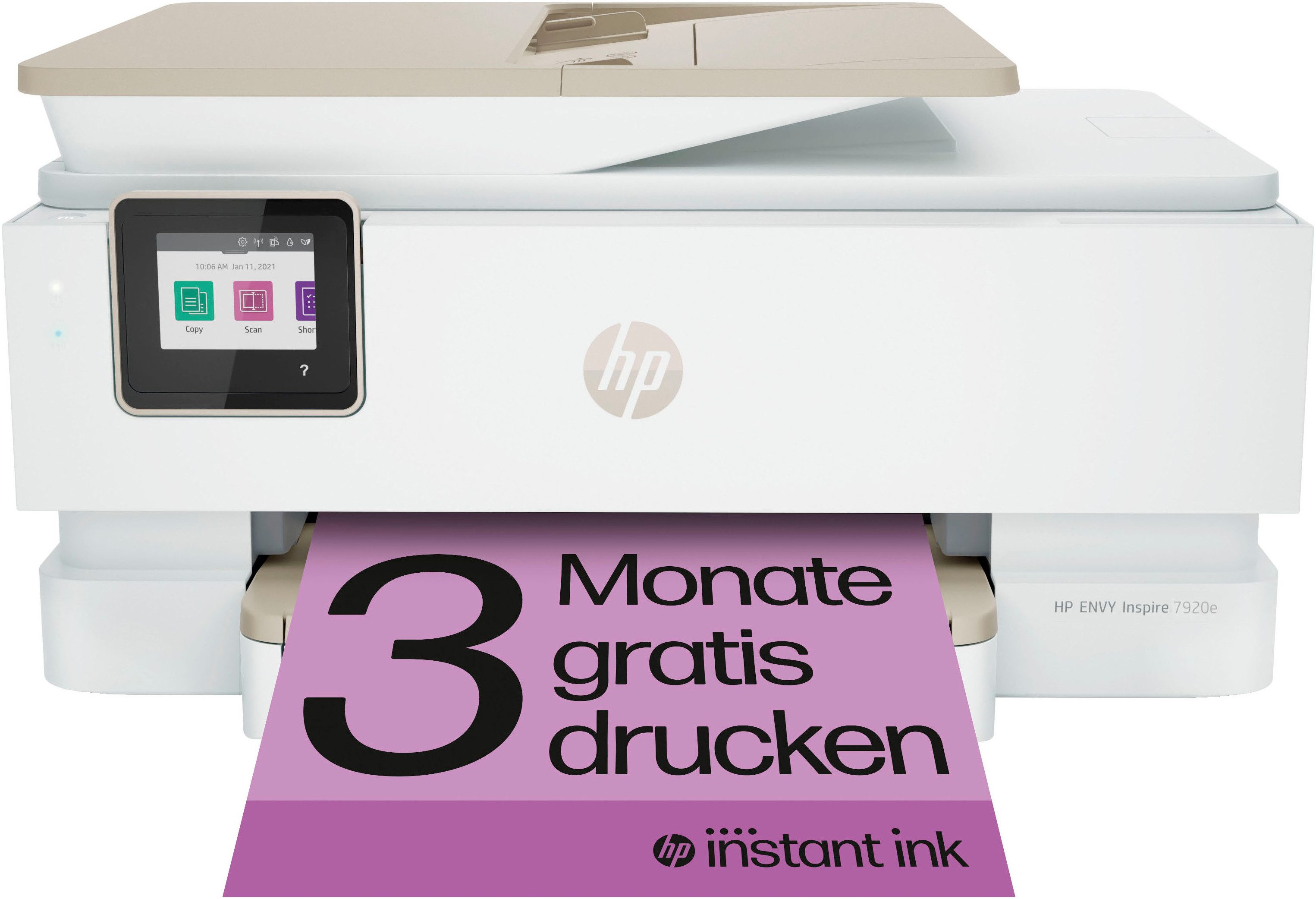 HP ENVY Inspire 7920e Multifunktionsdrucker, (Bluetooth, WLAN (Wi-Fi), 3 Monate gratis Drucken mit HP Instant Ink inklusive)