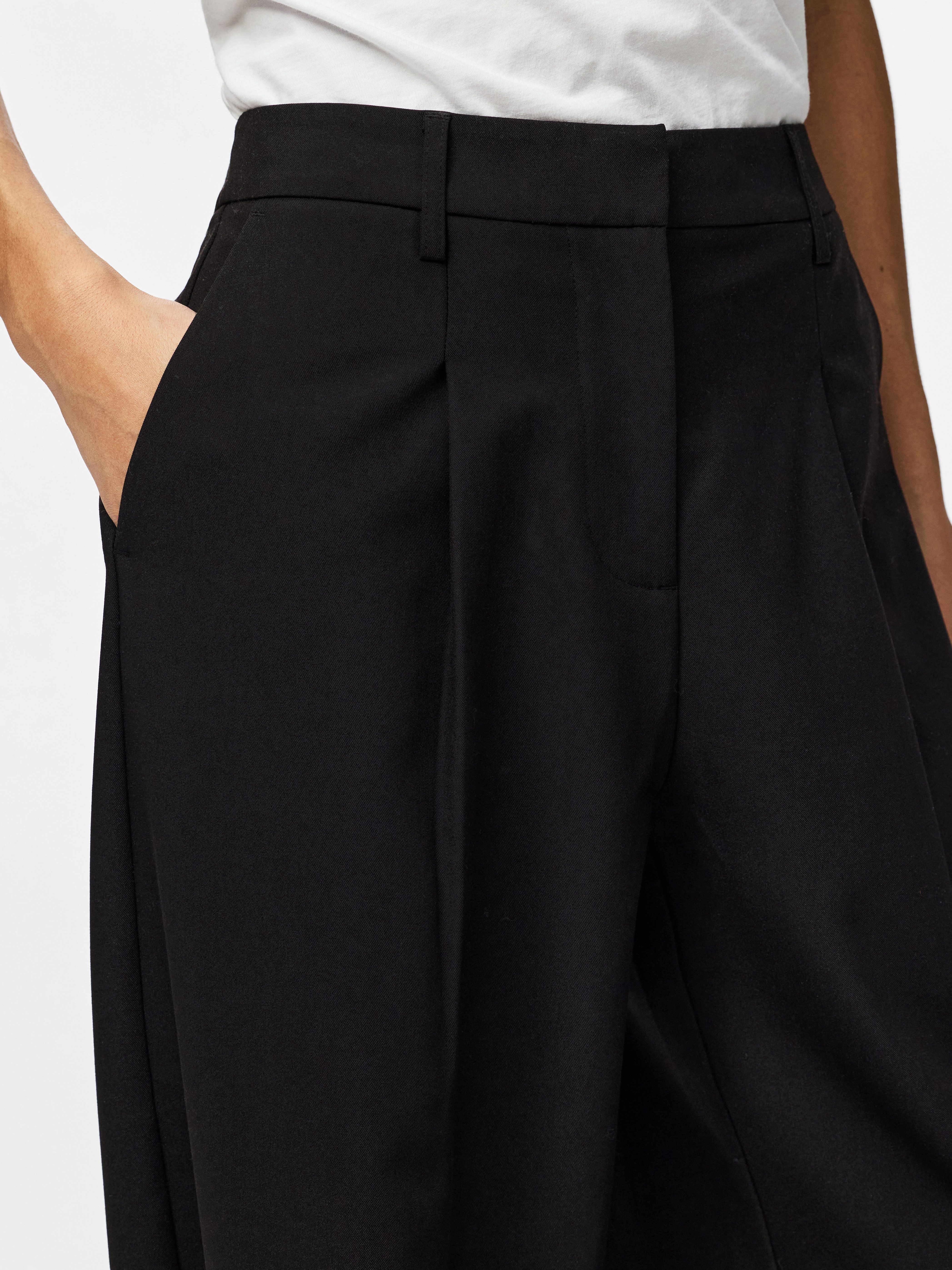 pieces Anzughose PCBOSELLA MW BARREL PANTS NOOS BC Materialmix, barrel fit