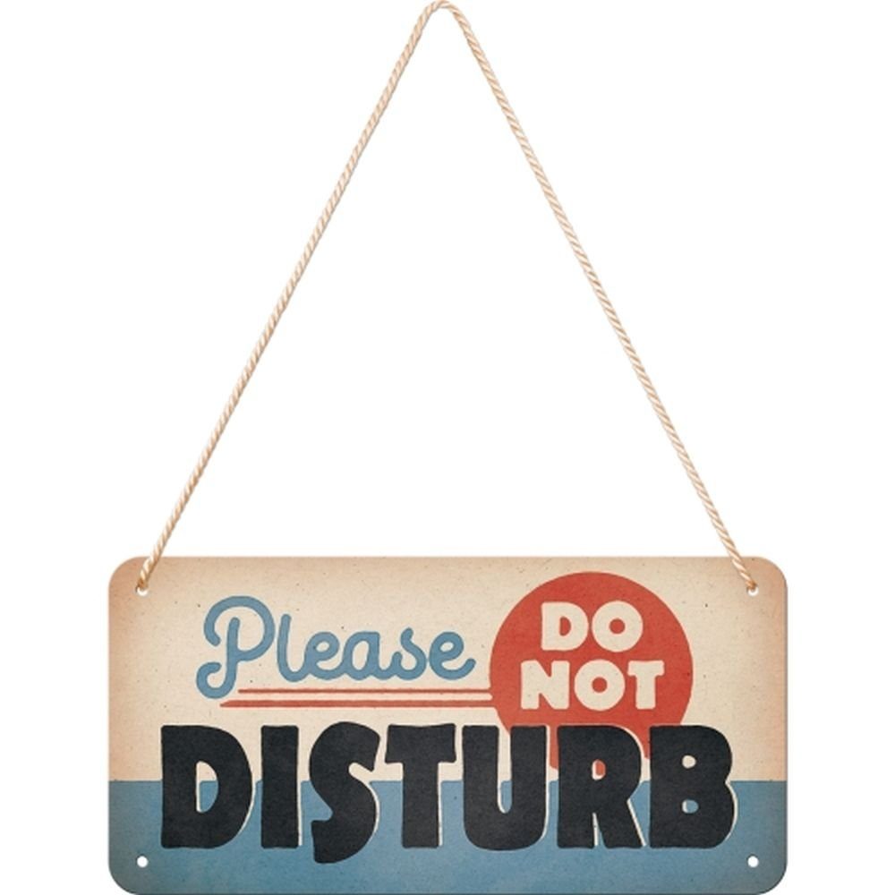 Metallschild Hängeschild - Achtung - Do Not Disturb