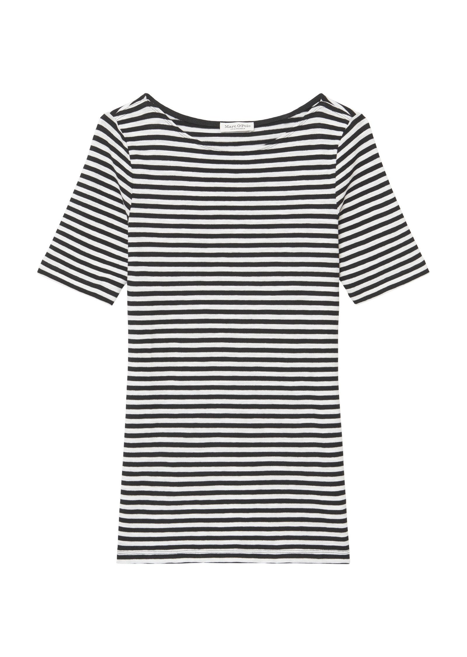 O'Polo Cotton-Jersey Organic T-Shirt Marc black aus