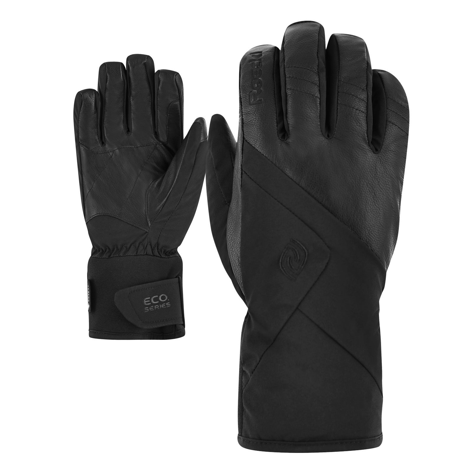 Roeckl SPORTS Skihandschuhe Schlick GTX mit andersfarbigen Lederabschnitten