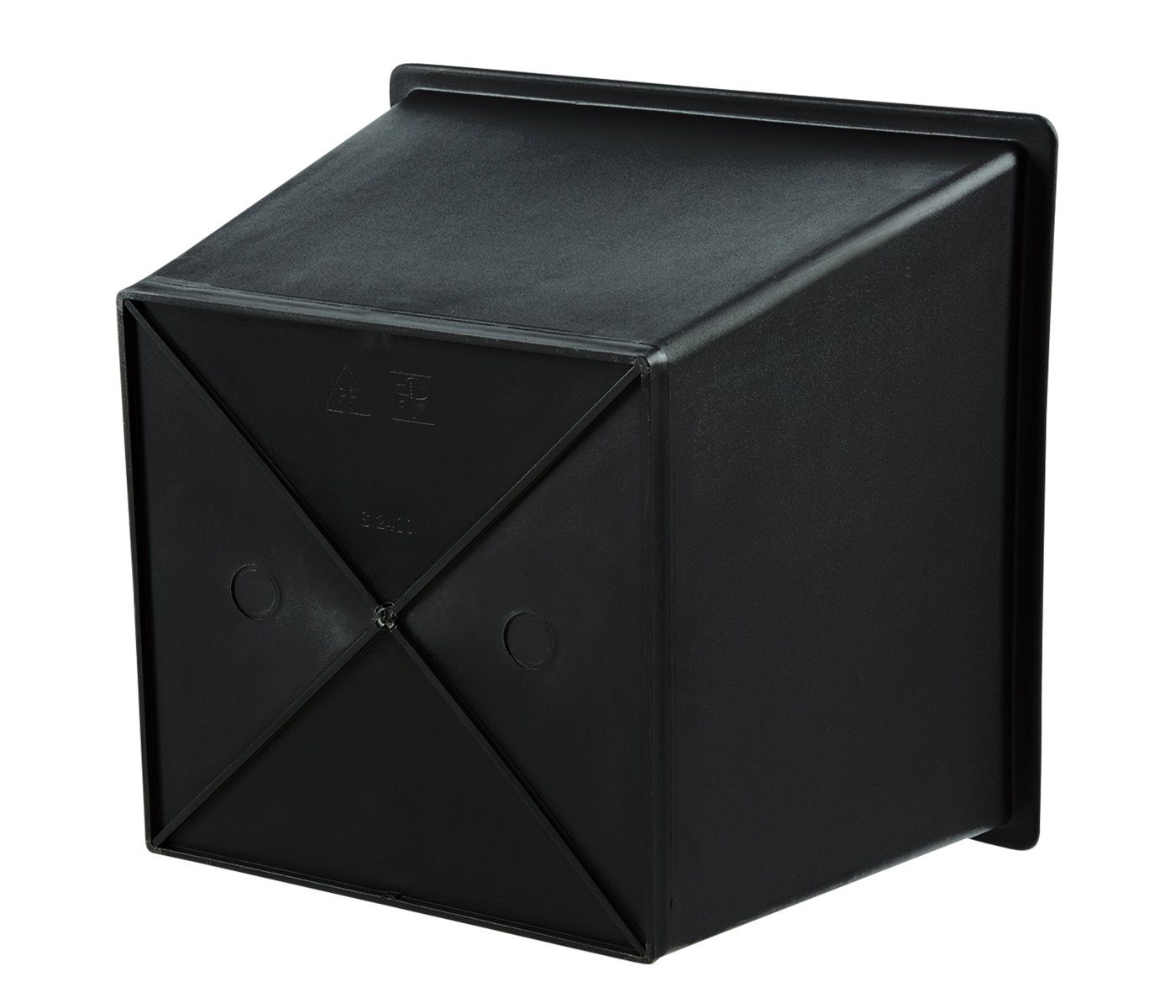 Dehner Blumentopf Universal Kunststoff-Einsatz eckig, schwarz