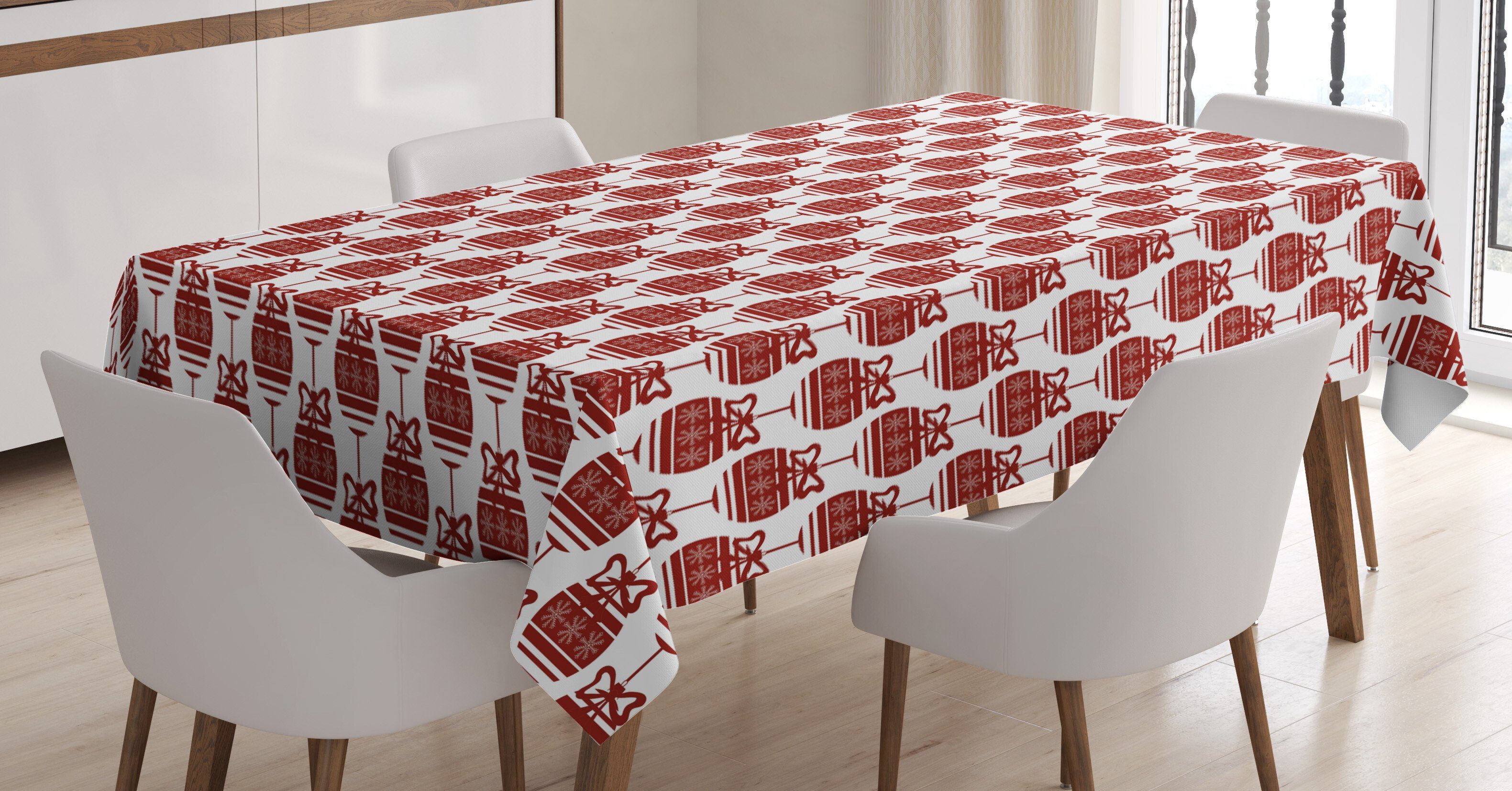 Tischdecke Für Farben, Weihnachten Bereich Abakuhaus geeignet Waschbar den Außen Farbfest Zier Geometrisch Klare