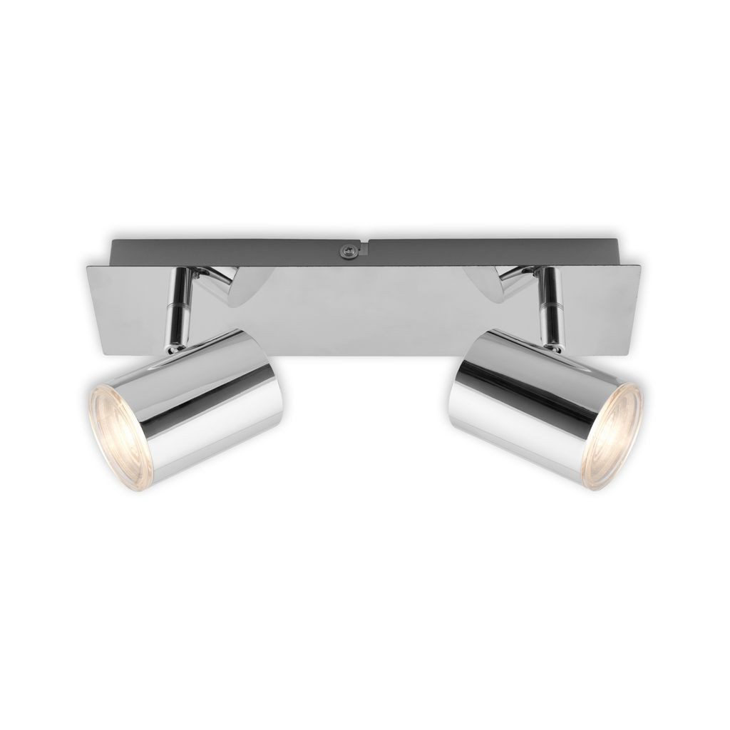 Briloner Leuchten LED Deckenspot 2731-028, ohne Leuchtmittel, 2700K - Extra-Warmweiß, Bad Spotleuchte drehbar und schwenkbar IP44