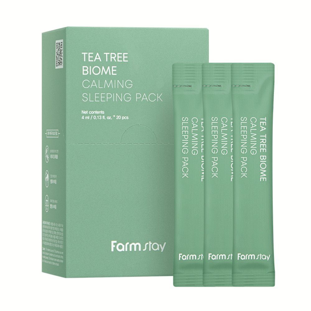 FARMSTAY Nachtcreme TEA TREE BIOME CALMING SLEEPING PACK