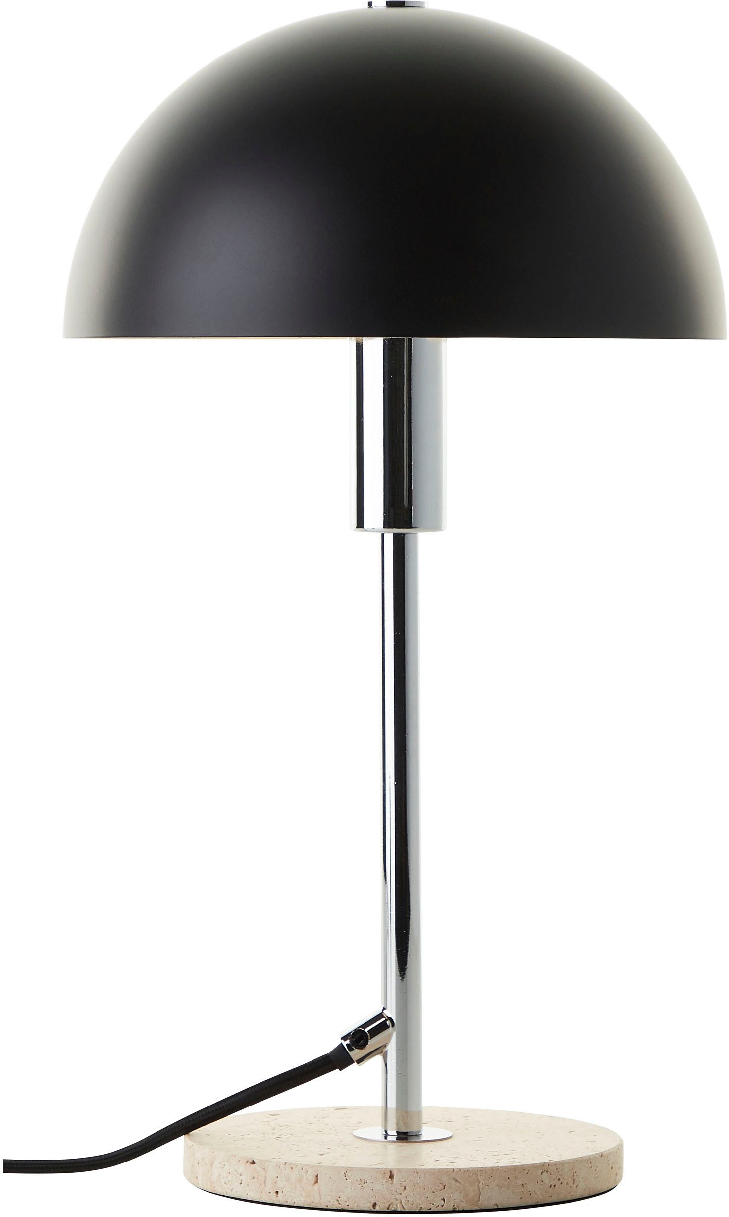 LeGer Home by Lena Gercke Tischleuchte Linnea Pilz Lampe - Travertin Steinfuß, ohne Leuchtmittel, Pilzleuchte, Tischlampe, Höhe 35,5 cm, Naturstein, Pilzlampe – Bild 5 von 5
