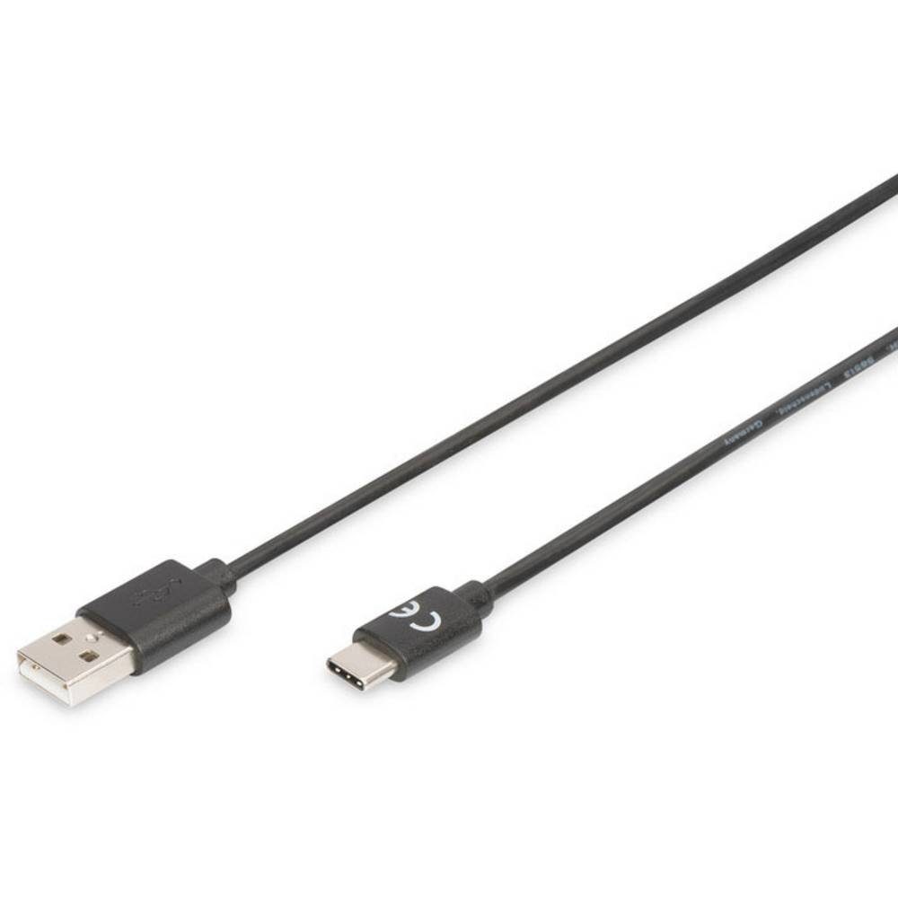 Digitus USB 2 Type-C Anschlusskabel, 4m USB-Kabel, Ideal zum Laden von  Smartphones / Tablets mit Type-C Anschluss
