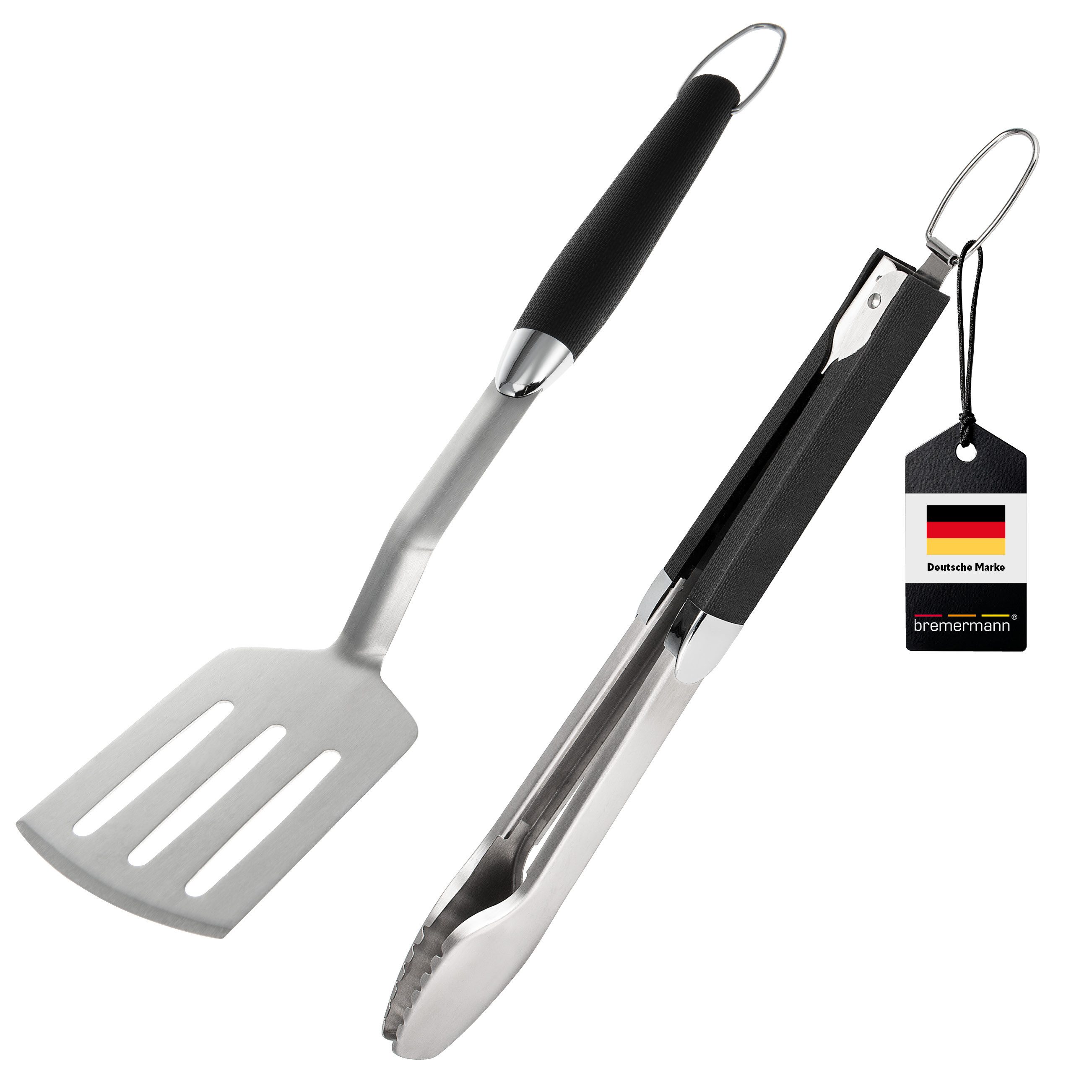 bremermann Grillbesteck-Set Grill-Besteck 2tlg. // Zange und Wender, (2 tlg)