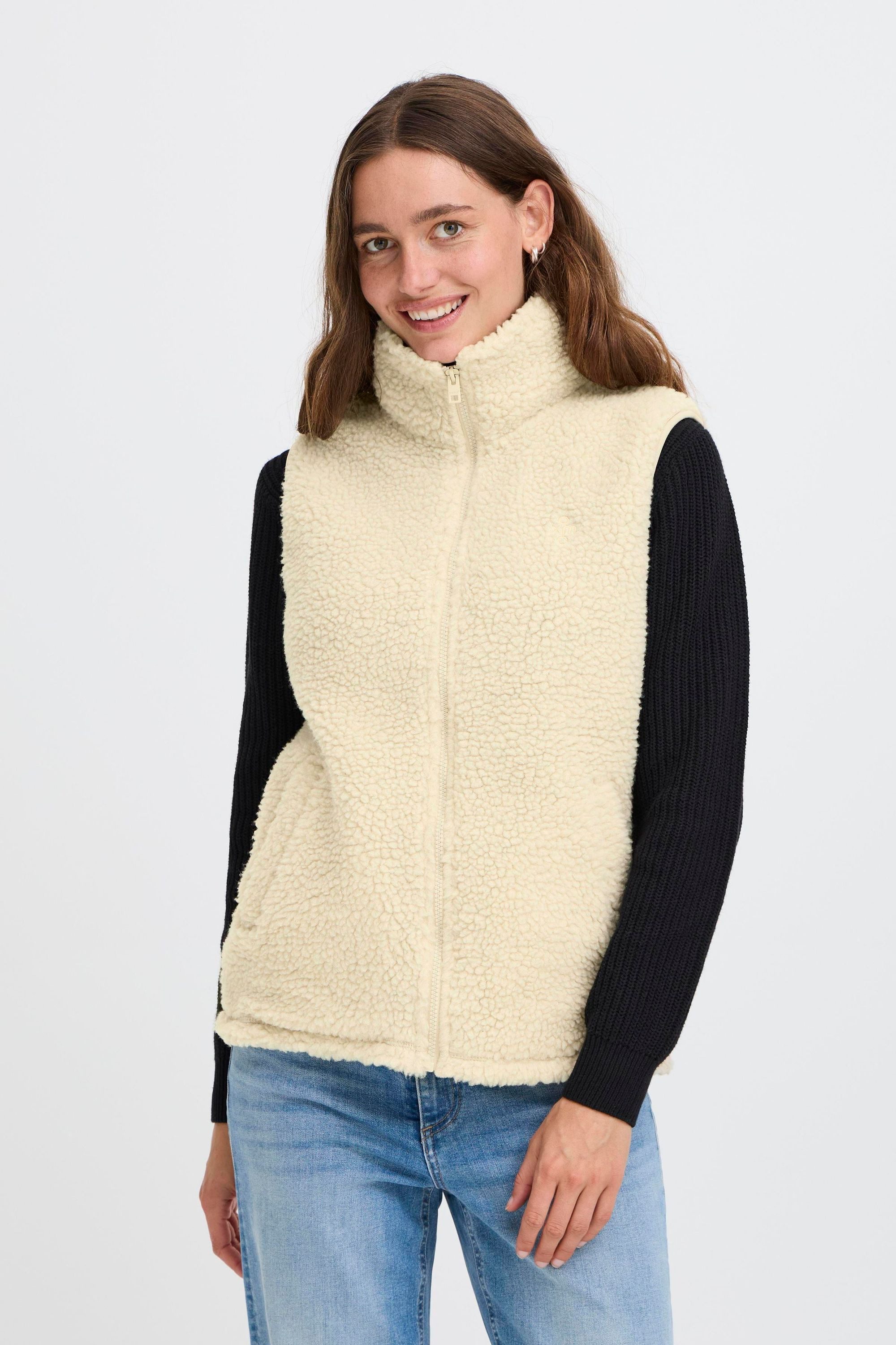 OXMO Plüschweste OXTINNE lässige Teddyweste mit günstig online kaufen