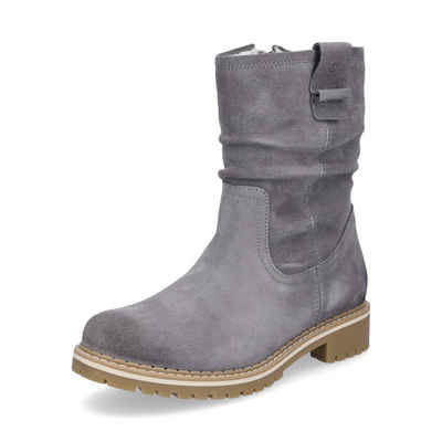 Tamaris Tamaris Damen Leder Boot grau Ankleboots