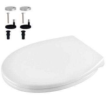 Homewit WC-Sitz Familien Toilettendeckel, Mit abnehmbare Kindersitz, Magnet-Anschluss (Komplett-Set), mit Absenkautomatik, Softclose