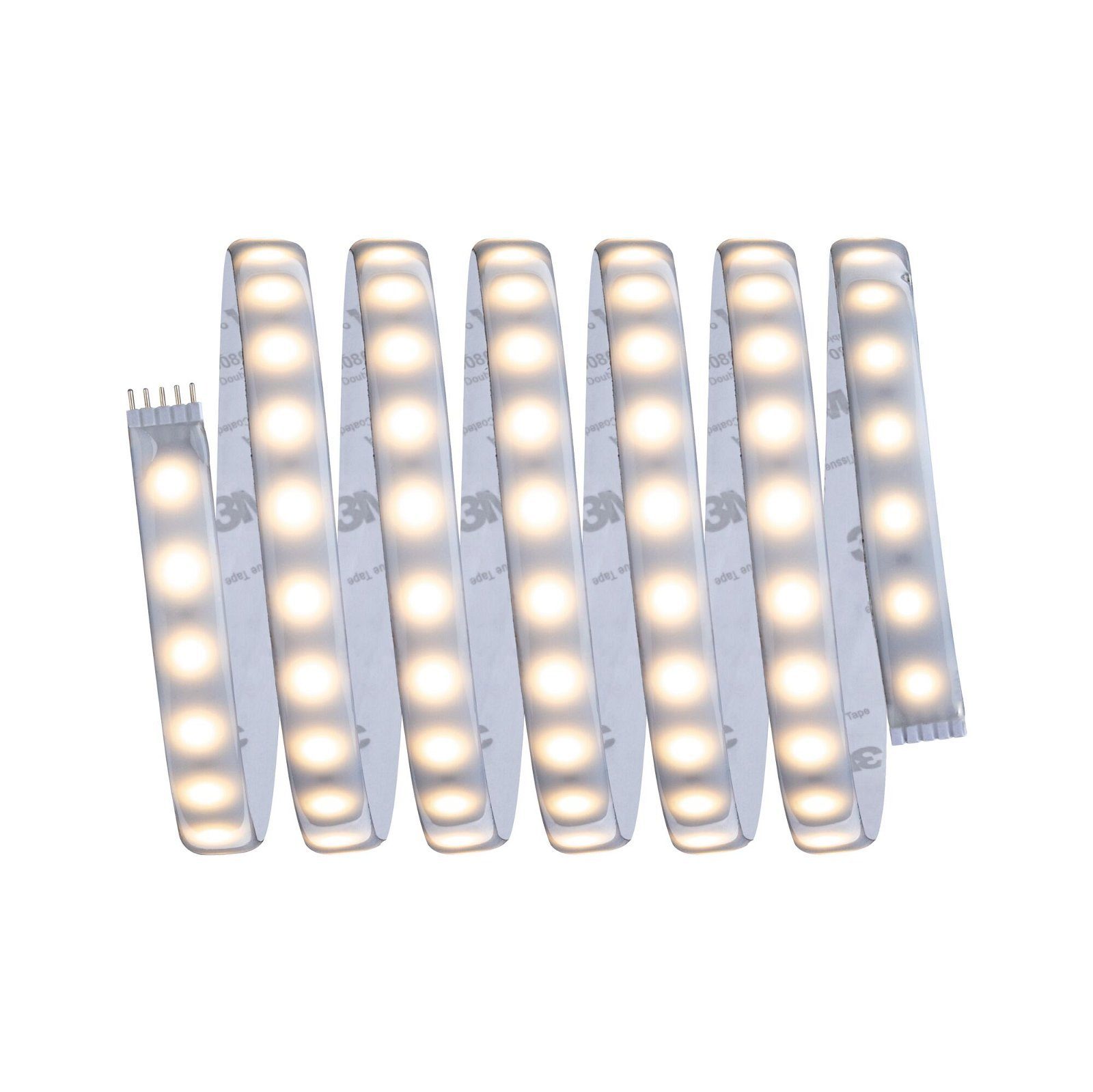 Paulmann LED-Streifen MaxLED 500 Stripe 2,5m IP44 Cover 2700K 15W 24V Silber Kunststoff, 1-flammig