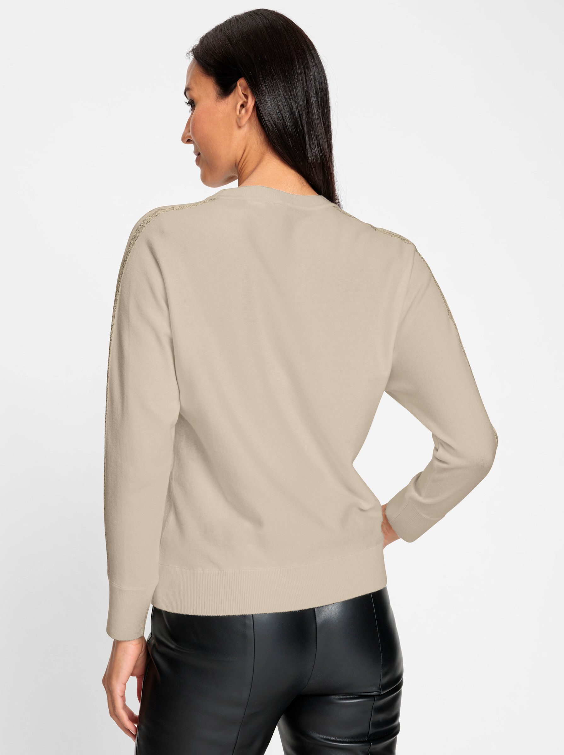 heine Strickpullover Pullover Langarm Effektgarn, Feinstrick