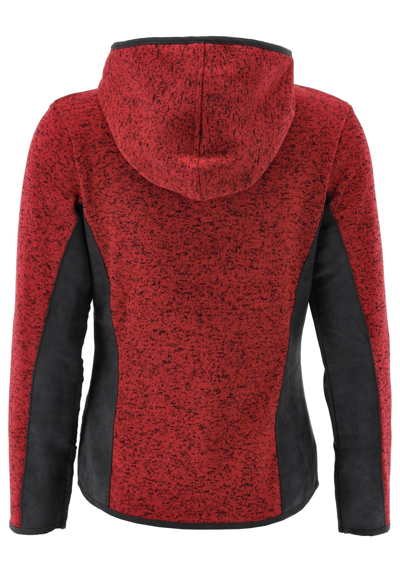 OS Trachten Strickfleecejacke Zumgu Outdoorjacke mit Kapuze mit Kontrastfut günstig online kaufen