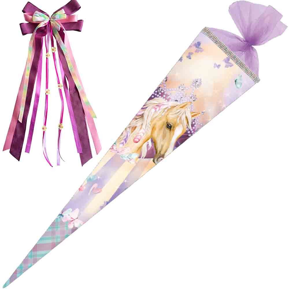 Herlitz Schultüte 70 cm gefüllt Pferdekopf