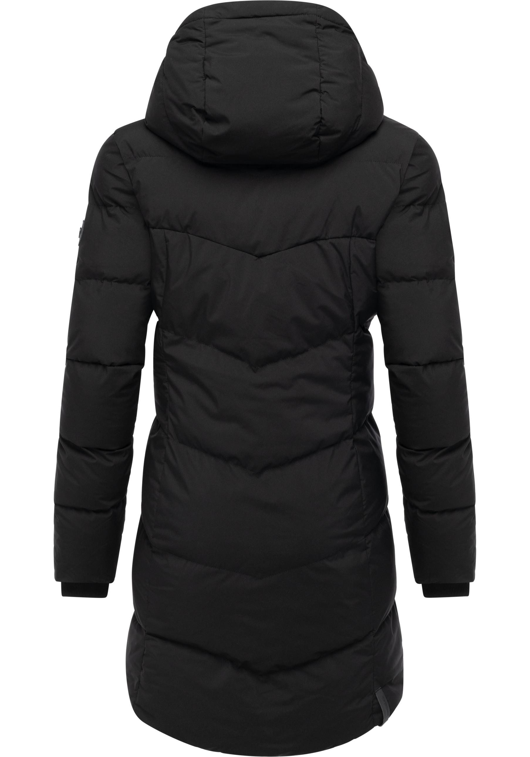 Ragwear Wintermantel Pavla Soft YOUMODO Wasserdichter Steppmantel mit Fleecekragen