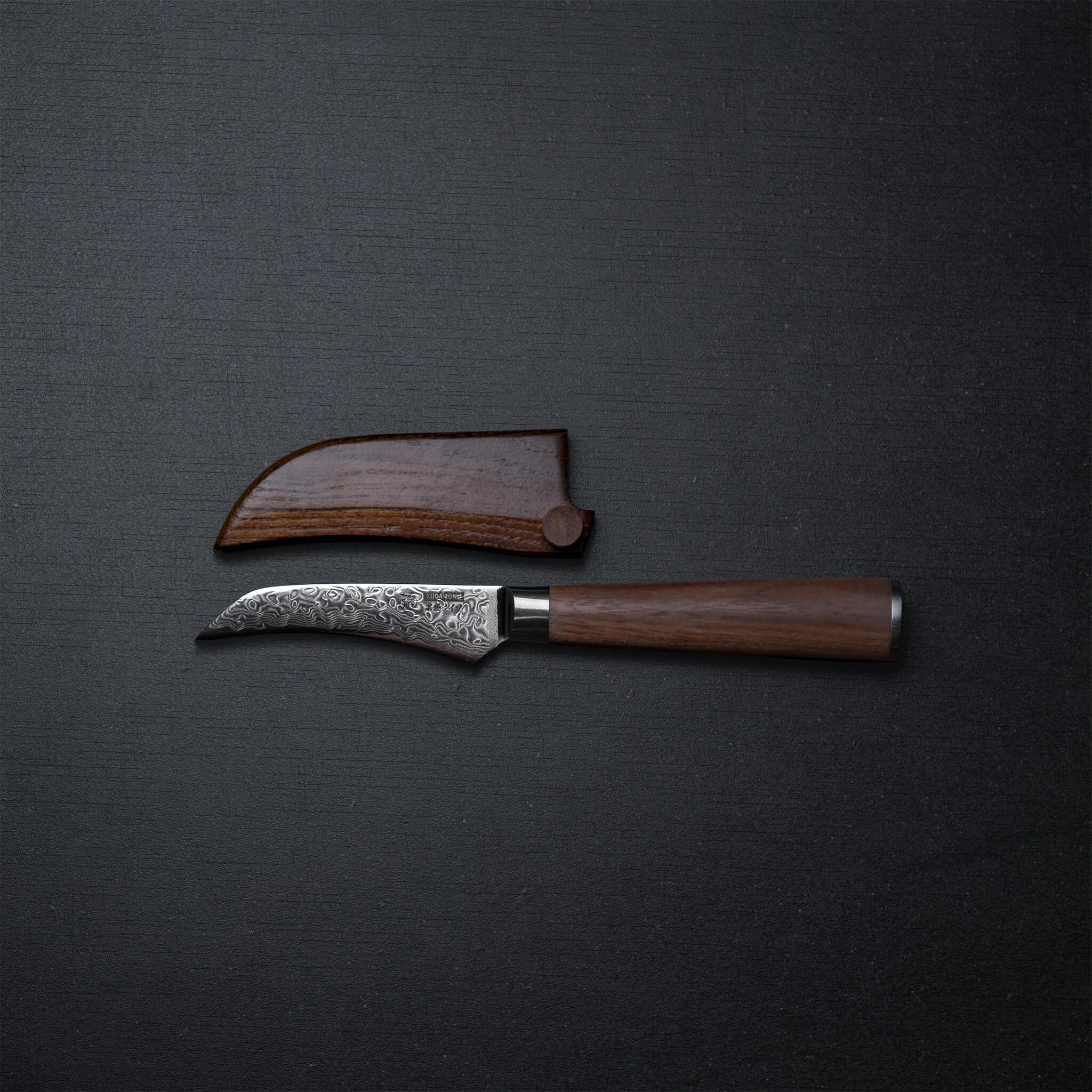 HITOFURI® Damastmesser HITOFURI® KUDAMONO Damaskusmesser Universalmesser Premium Messer, inkl. einer edlen Holzbox, Messerscheide, Pflegetuch sowie Pflegeöl