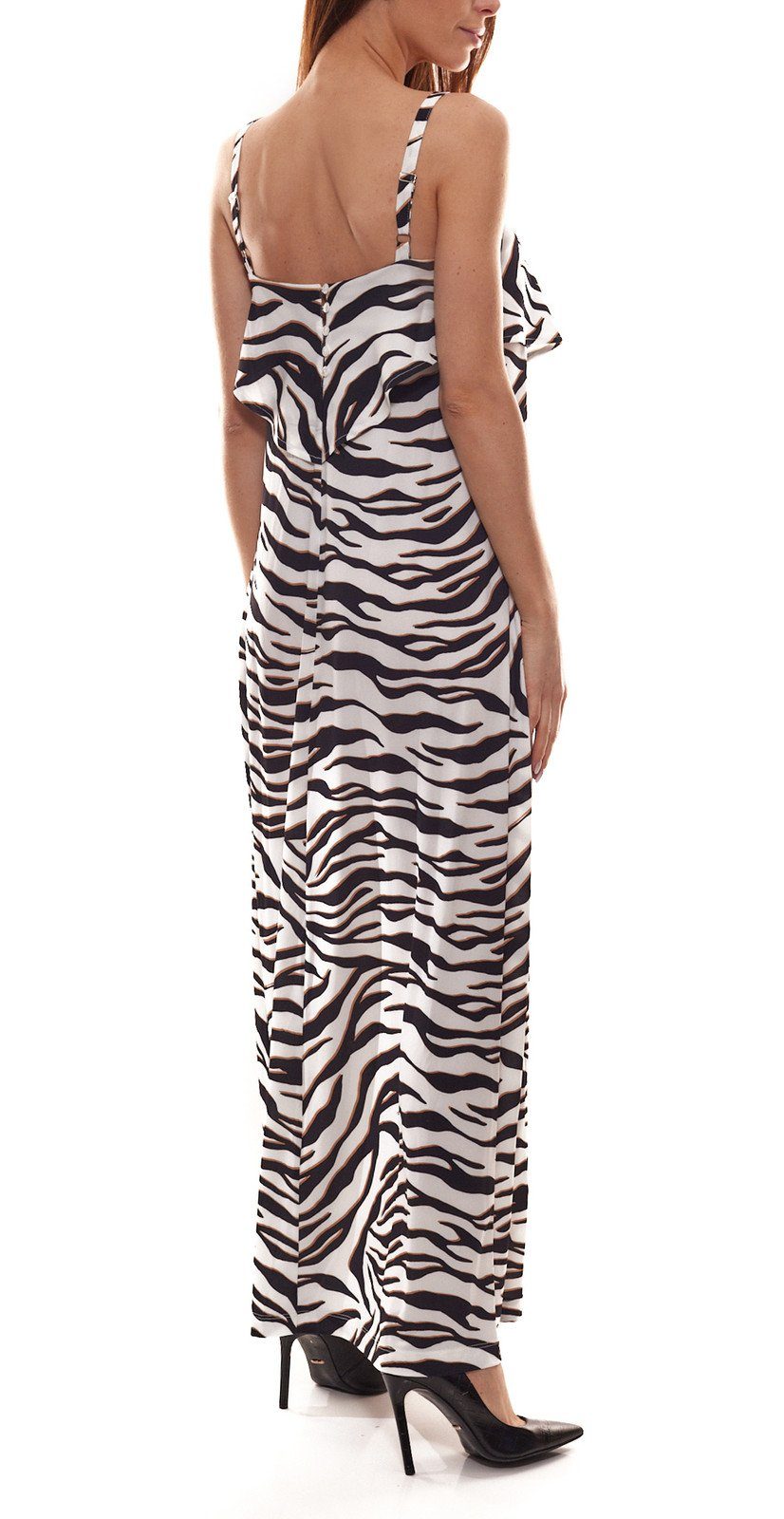 GUIDO MARIA KRETSCHMER Sommerkleid »GUIDO MARIA KRETSCHMER Maxi-Kleid  animalisches Damen Ausgeh-Kleid im Zebra Look Sommer-Kleid Weiß«