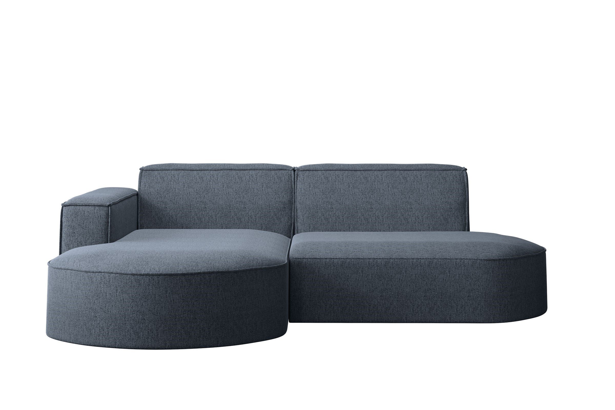 Kaiser Möbel Ecksofa Designer MODENA STUDIO L stoff Verita, Ecksofa, Cord Sofa, L-Form, Links/Rechts wählbar