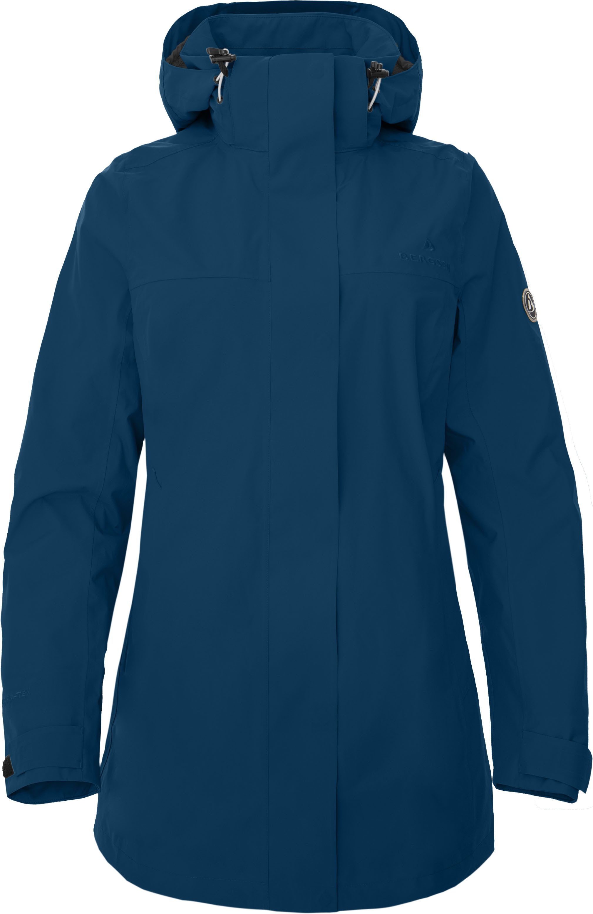Bergson Regenjacke JOKINE light Damen Sommer-Parka, wasserdicht, leichtes Netzfutter, 20000 Wassersäu