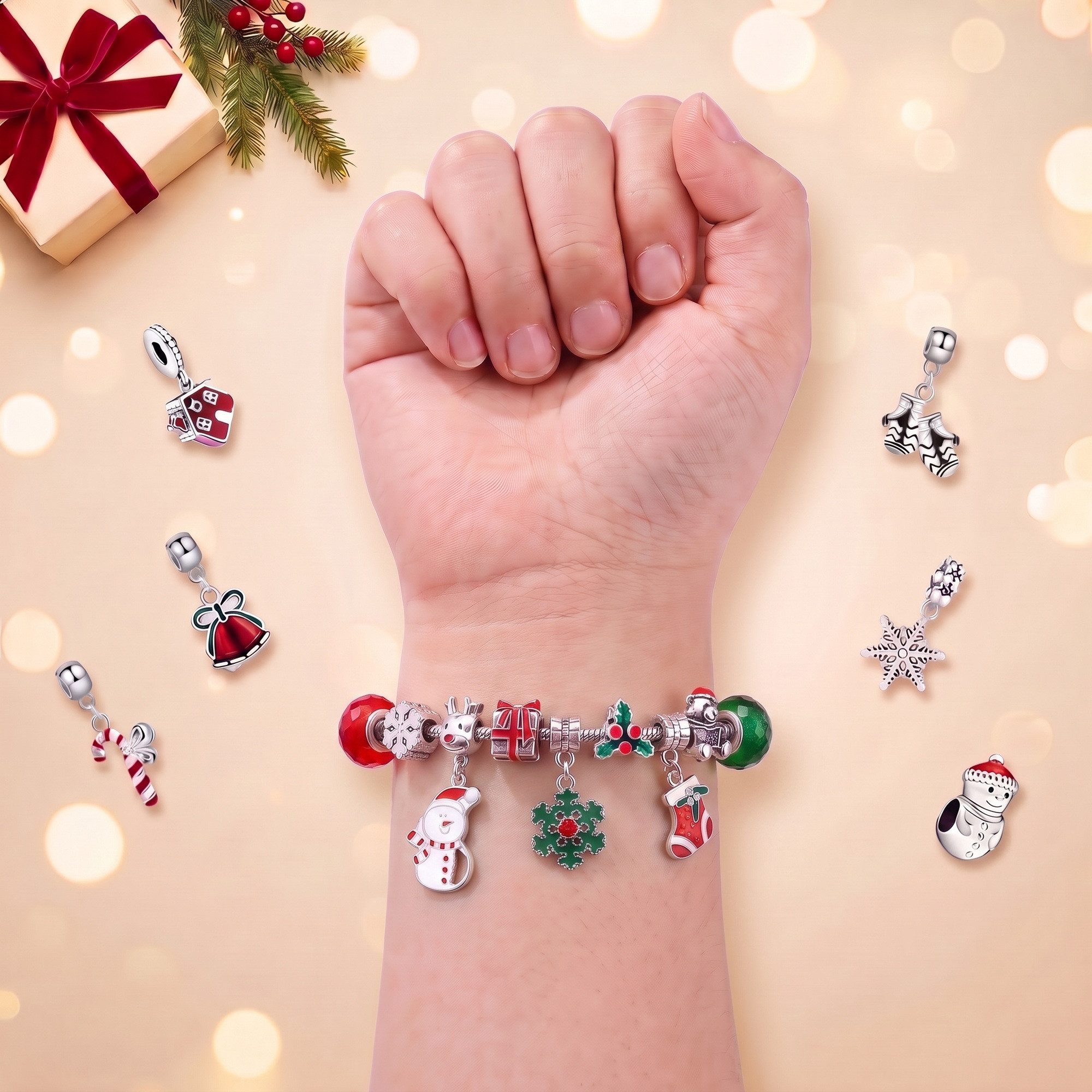 Lucadeau DIY-Adventskalender Adventskalender 2026 Mädchen – 24 Türchen Schmuck zum Selbermachen (Geschenkset), Weihnachtskalender Kinder ab 5 zum Basteln, 22 Ch – Bild 3 von 5