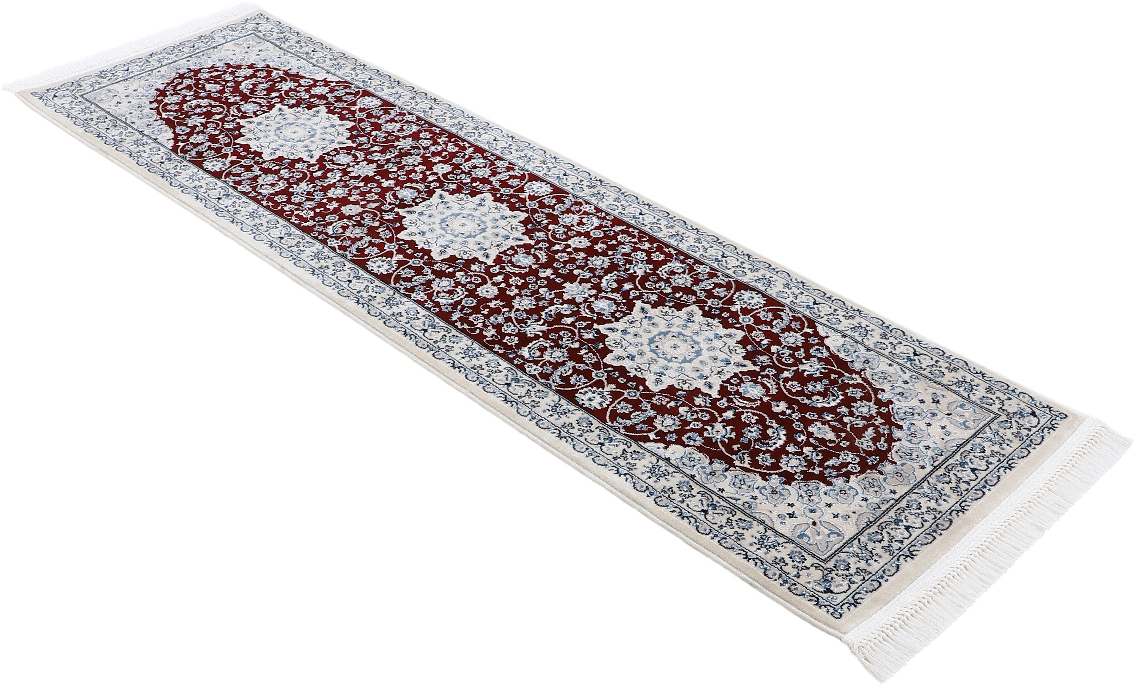 Nain Orient 8 rot Diane, rechteckig, mm, Look carpetfine, Höhe: Läufer Kurzflorteppich,